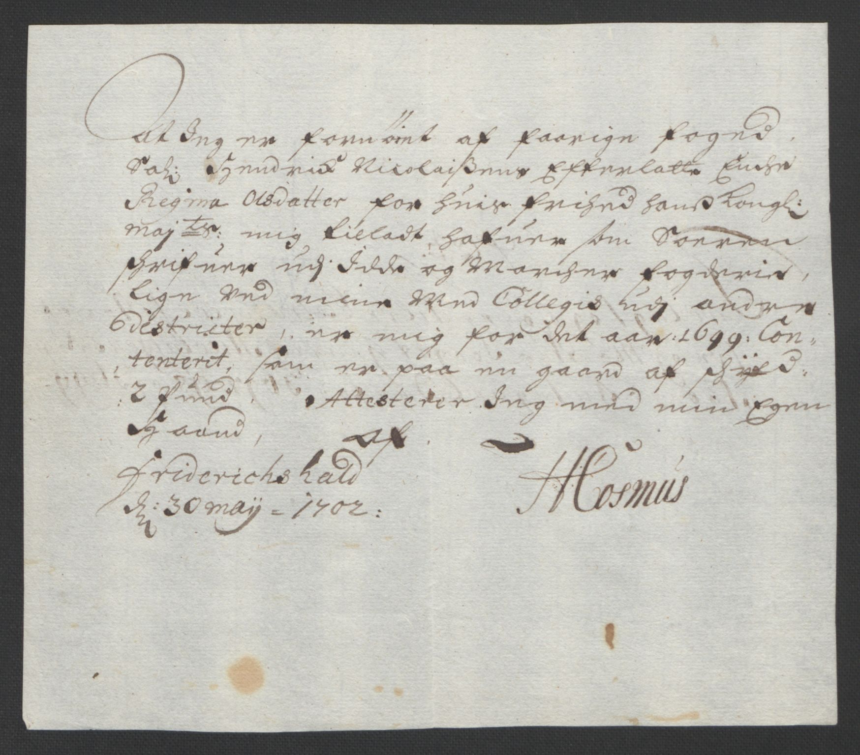 Rentekammeret inntil 1814, Reviderte regnskaper, Fogderegnskap, AV/RA-EA-4092/R01/L0014: Fogderegnskap Idd og Marker, 1699, s. 219