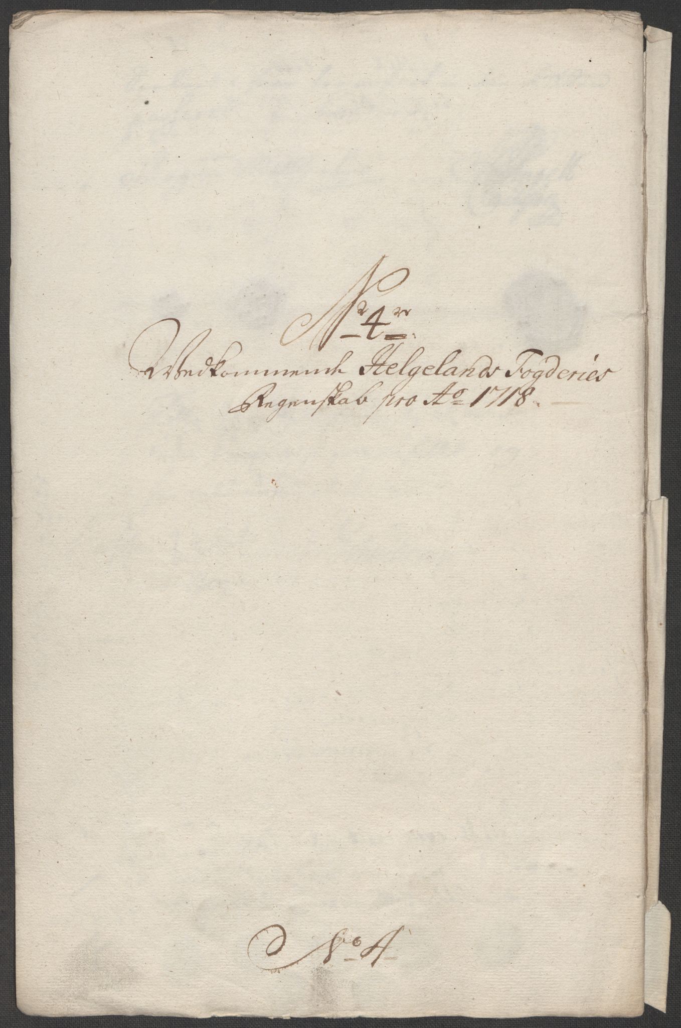 Rentekammeret inntil 1814, Reviderte regnskaper, Fogderegnskap, RA/EA-4092/R65/L4516: Fogderegnskap Helgeland, 1718, s. 110