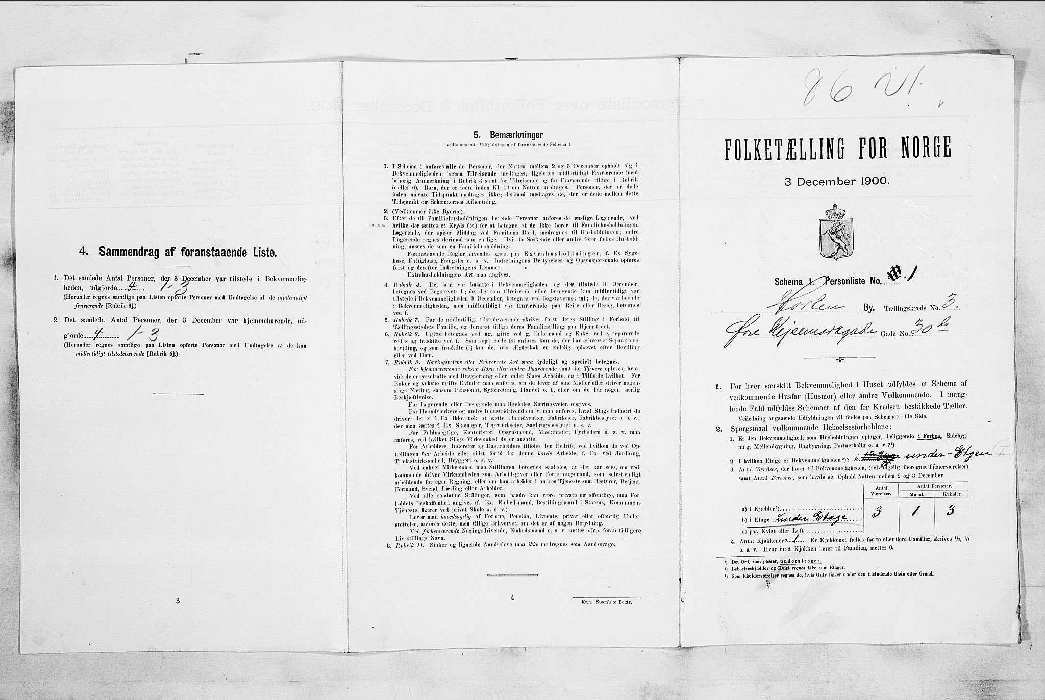 RA, Folketelling 1900 for 0703 Horten ladested, 1900, s. 2106
