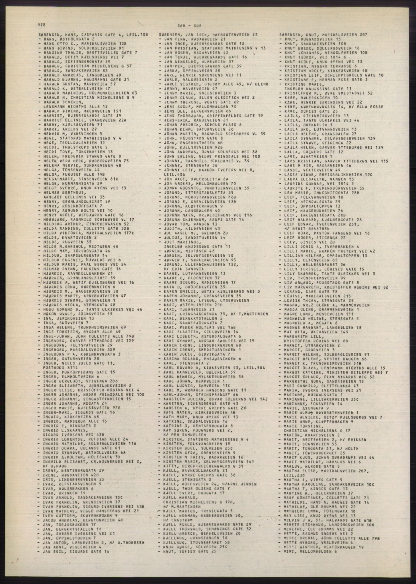Kristiania/Oslo adressebok, PUBL/-, 1980-1981, s. 978