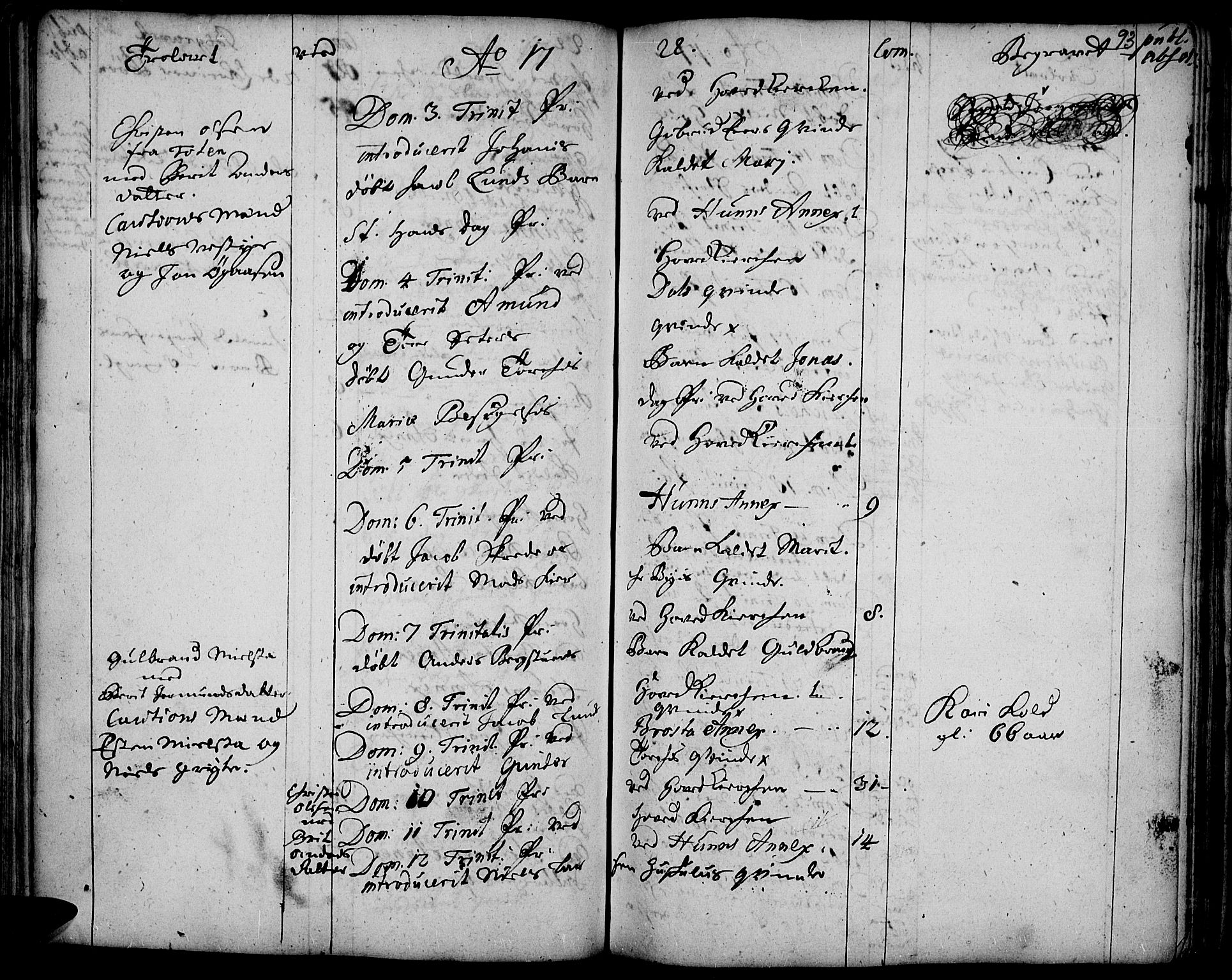Vardal prestekontor, AV/SAH-PREST-100/H/Ha/Haa/L0001: Ministerialbok nr. 1, 1706-1748, s. 93