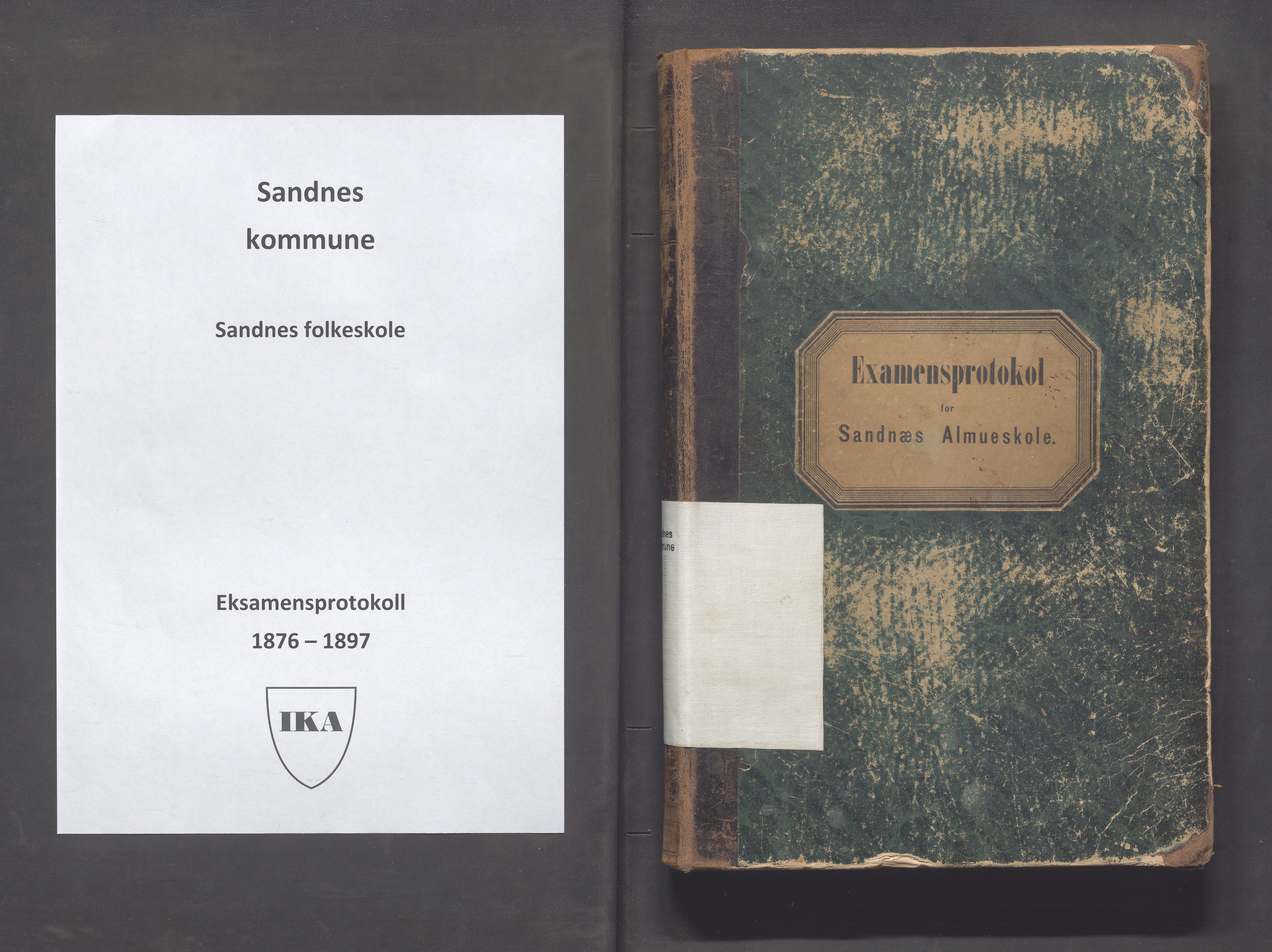 Sandnes kommune - Sandnes folkeskole/Trones skole, IKAR/K-100247/F/L0004: Eksamensprotokoll, 1876-1897