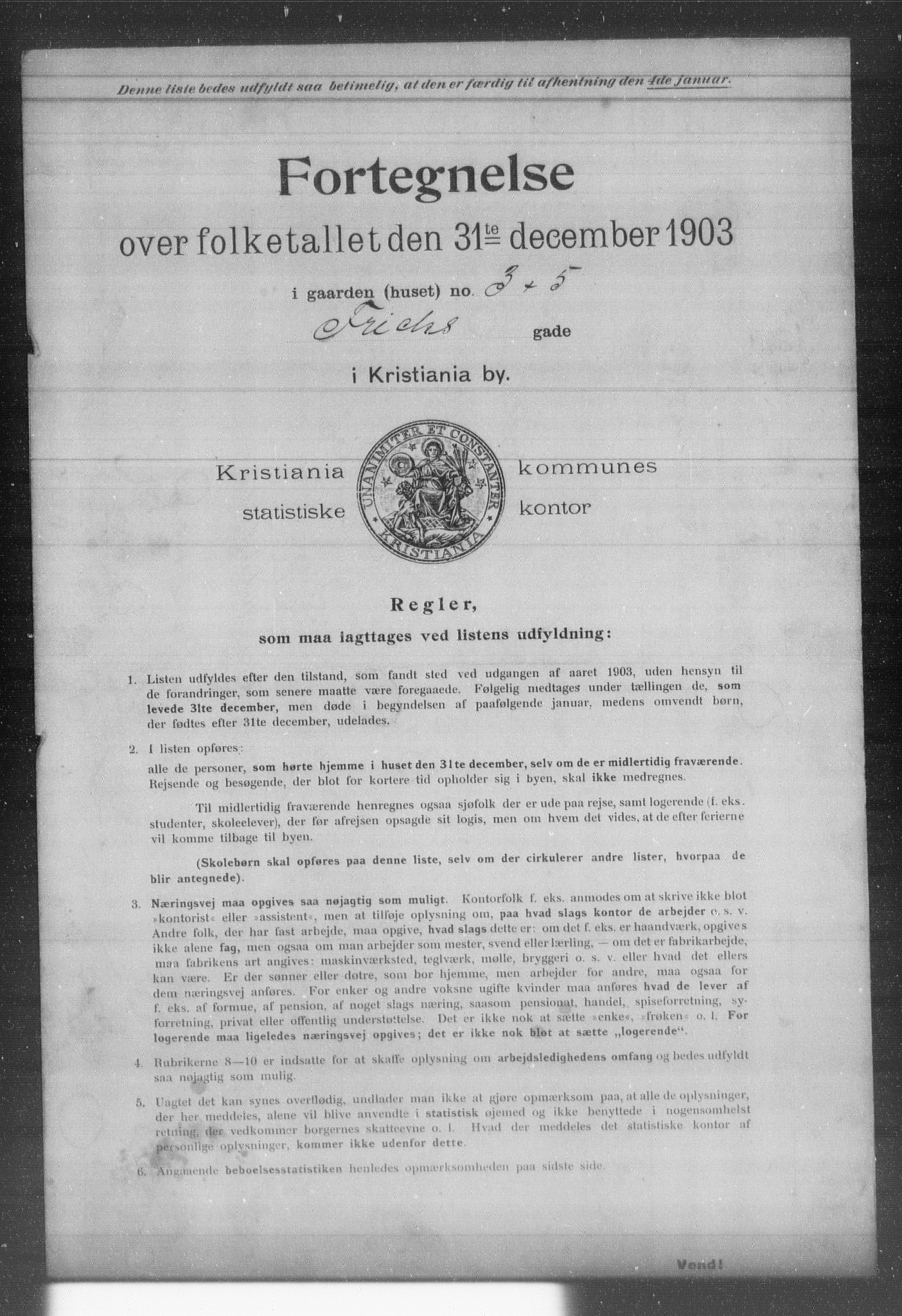 OBA, Kommunal folketelling 31.12.1903 for Kristiania kjøpstad, 1903, s. 5494