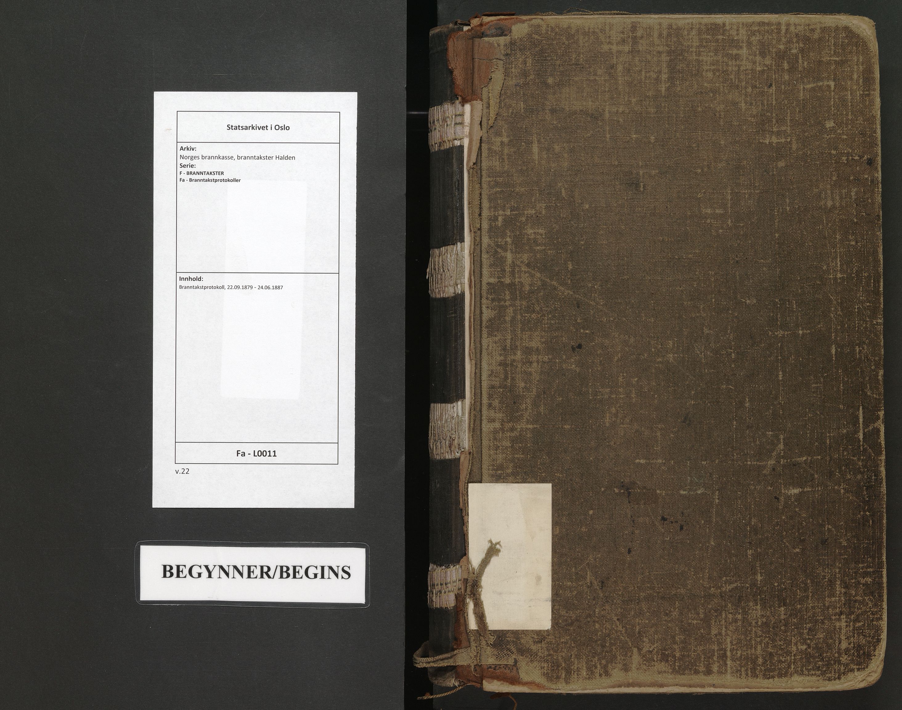 Norges brannkasse, branntakster Halden, AV/SAO-A-11355/F/Fa/L0011: Branntakstprotokoll, 1879-1887