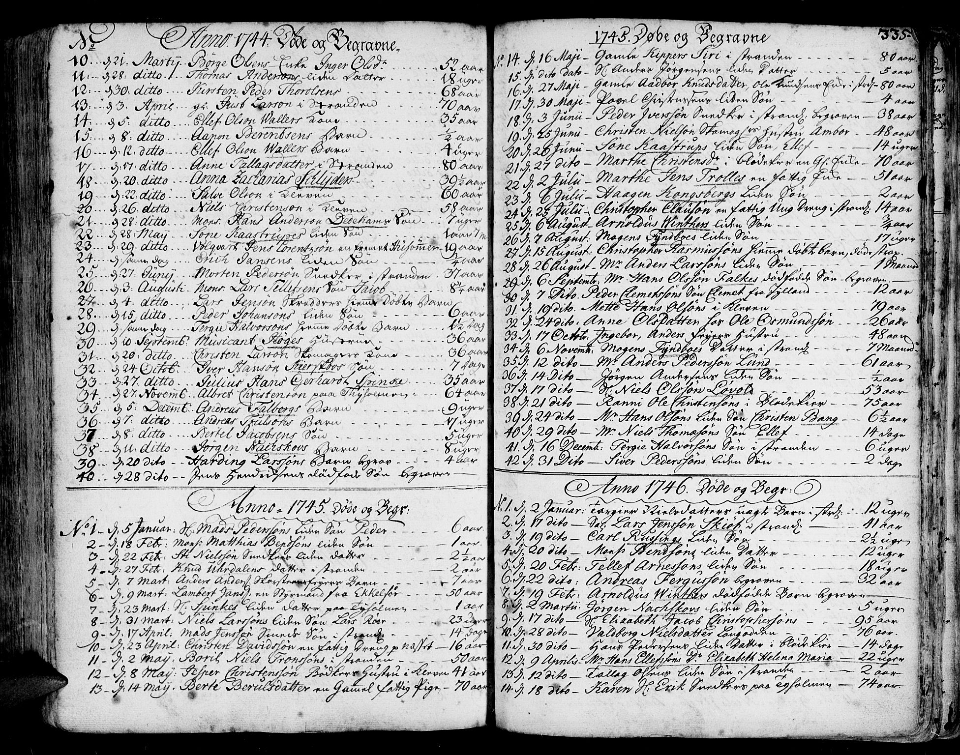 Arendal sokneprestkontor, Trefoldighet, AV/SAK-1111-0040/F/Fa/L0001: Ministerialbok nr. A 1, 1703-1815, s. 419