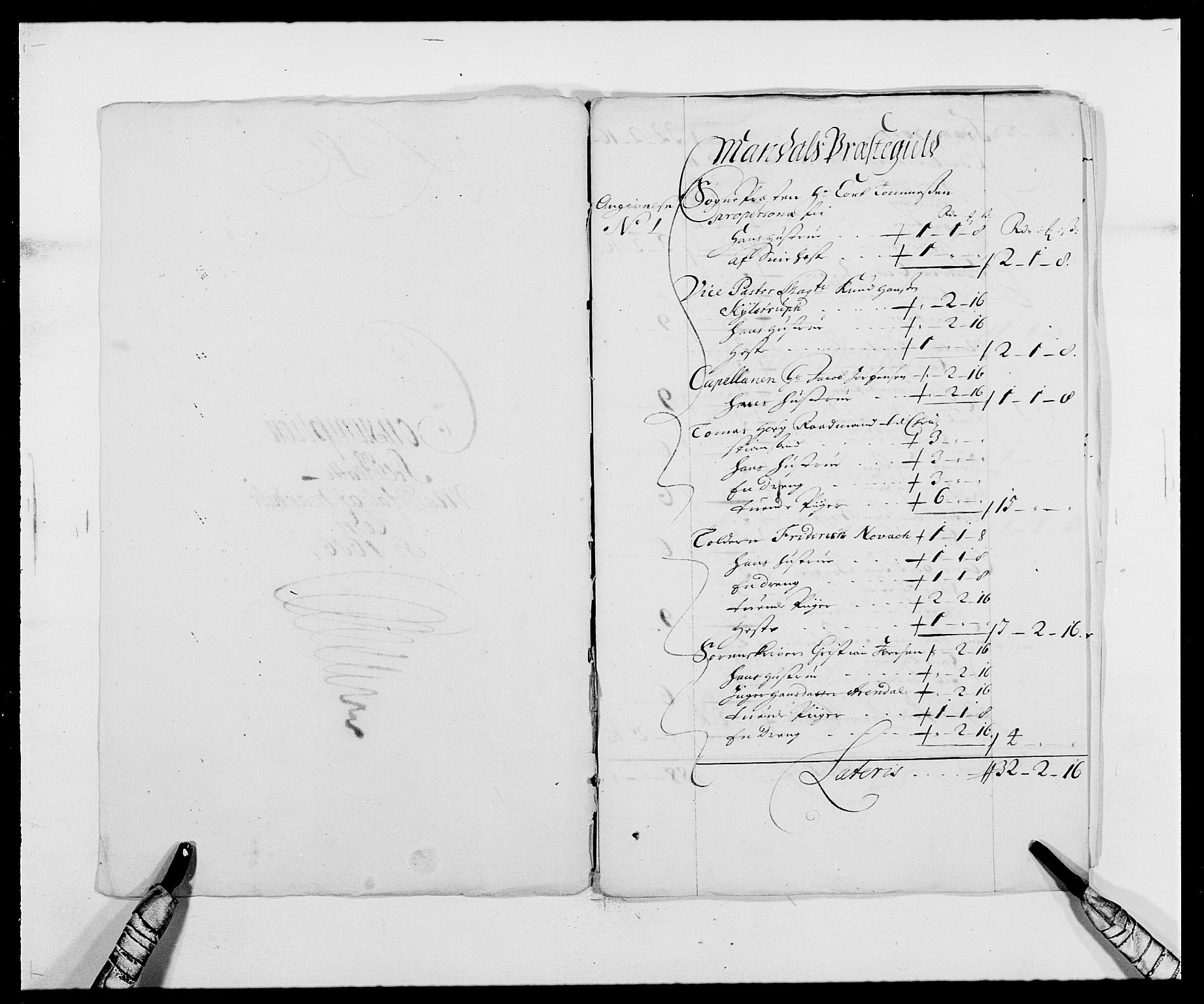 Rentekammeret inntil 1814, Reviderte regnskaper, Fogderegnskap, RA/EA-4092/R42/L2542: Mandal fogderi, 1685-1687, s. 143