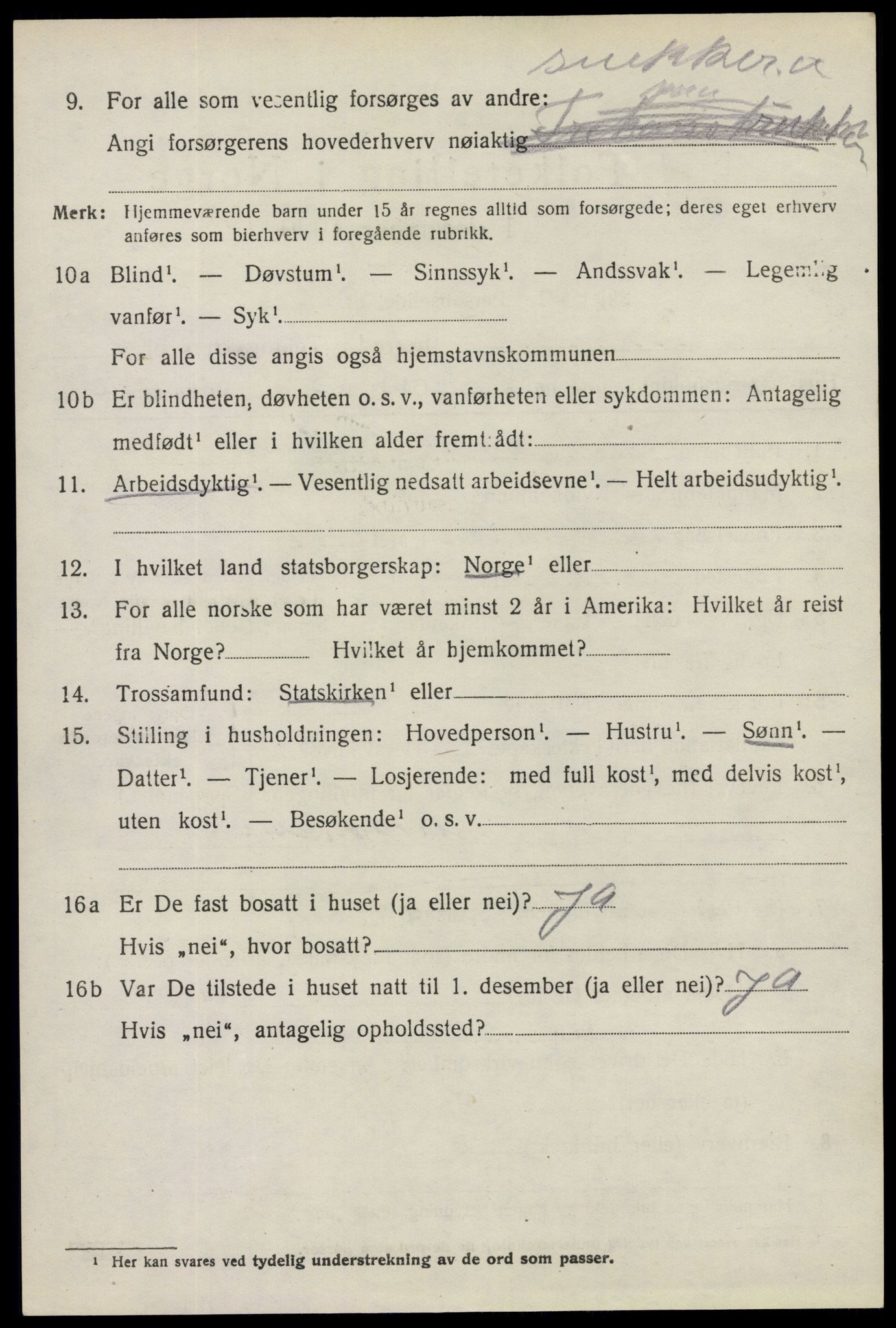 SAO, Folketelling 1920 for 0126 Mysen herred, 1920, s. 498