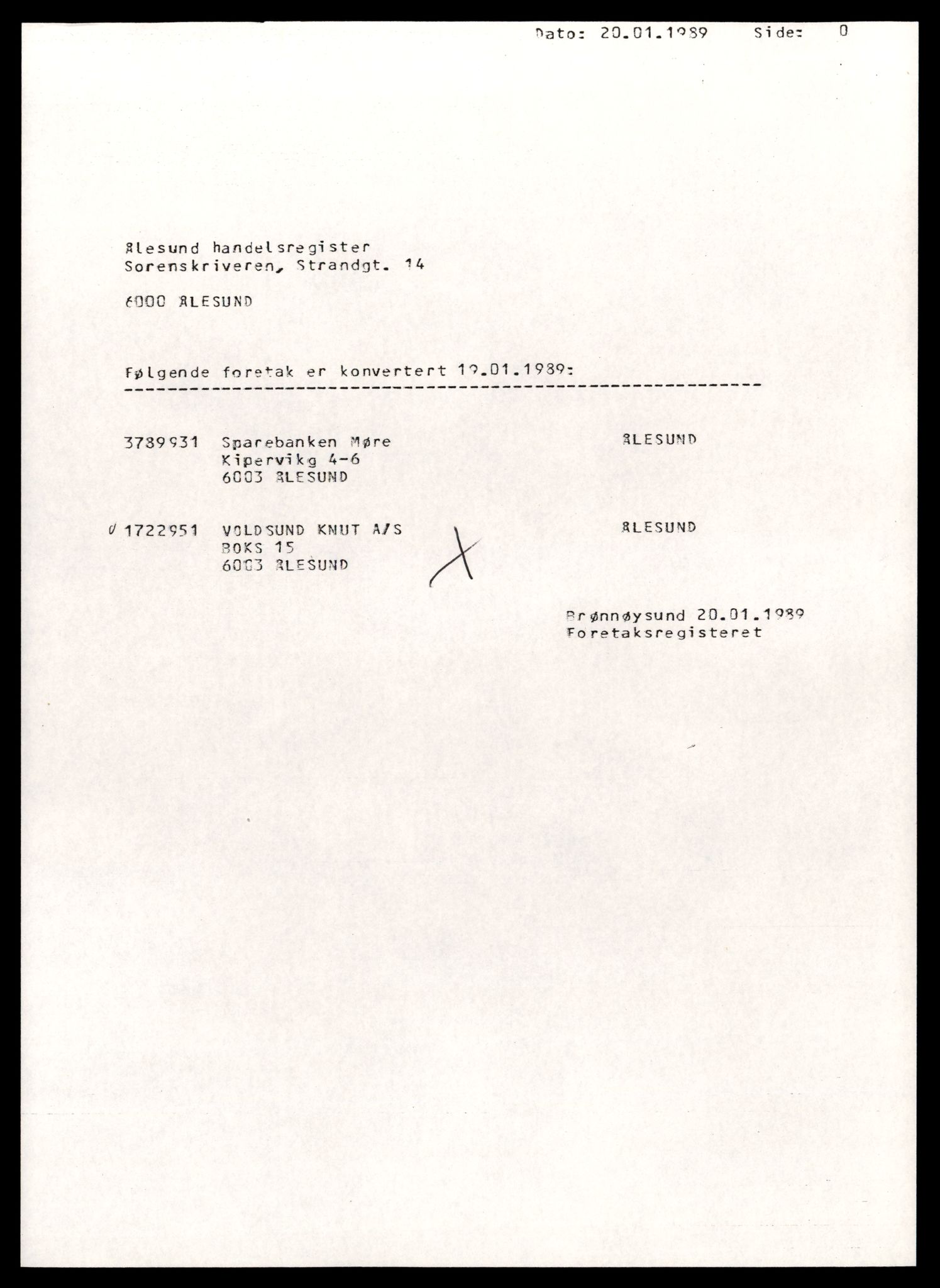 Ålesund sorenskriveri, SAT/A-4383/2/J/Jd/Jde/L0076: Bilag. Aksjeselskap og andelslag Vo - West N, 1927-1989, s. 3