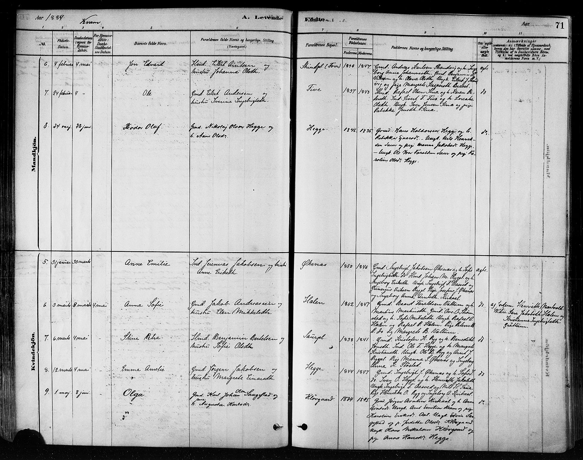 Ministerialprotokoller, klokkerbøker og fødselsregistre - Nord-Trøndelag, SAT/A-1458/746/L0449: Ministerialbok nr. 746A07 /2, 1878-1899, s. 71