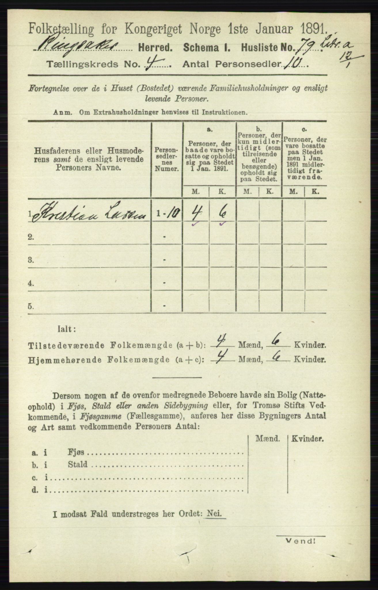 RA, Folketelling 1891 for 0412 Ringsaker herred, 1891, s. 1760