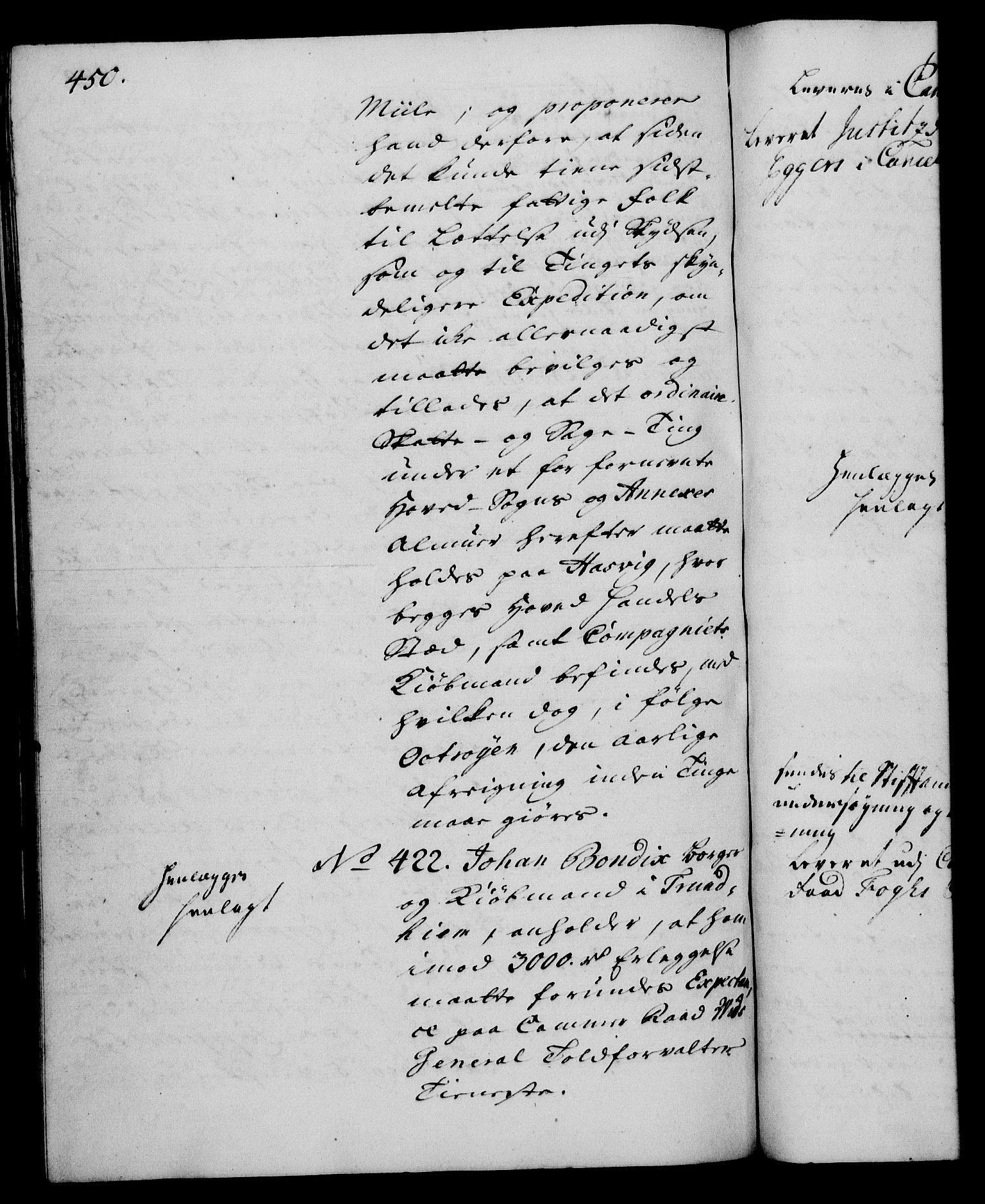 Rentekammeret, Kammerkanselliet, AV/RA-EA-3111/G/Gh/Gha/L0028: Norsk ekstraktmemorialprotokoll (merket RK 53.73), 1746-1748, s. 450