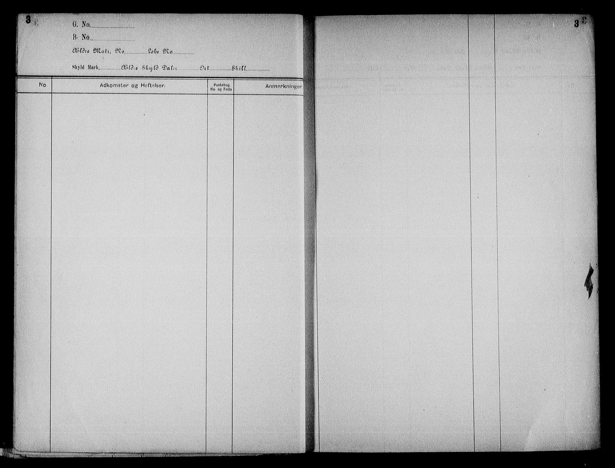 Nedenes sorenskriveri, AV/SAK-1221-0006/G/Ga/Gaa/L0016: Panteregister nr. 16, 1915-1955, s. 3