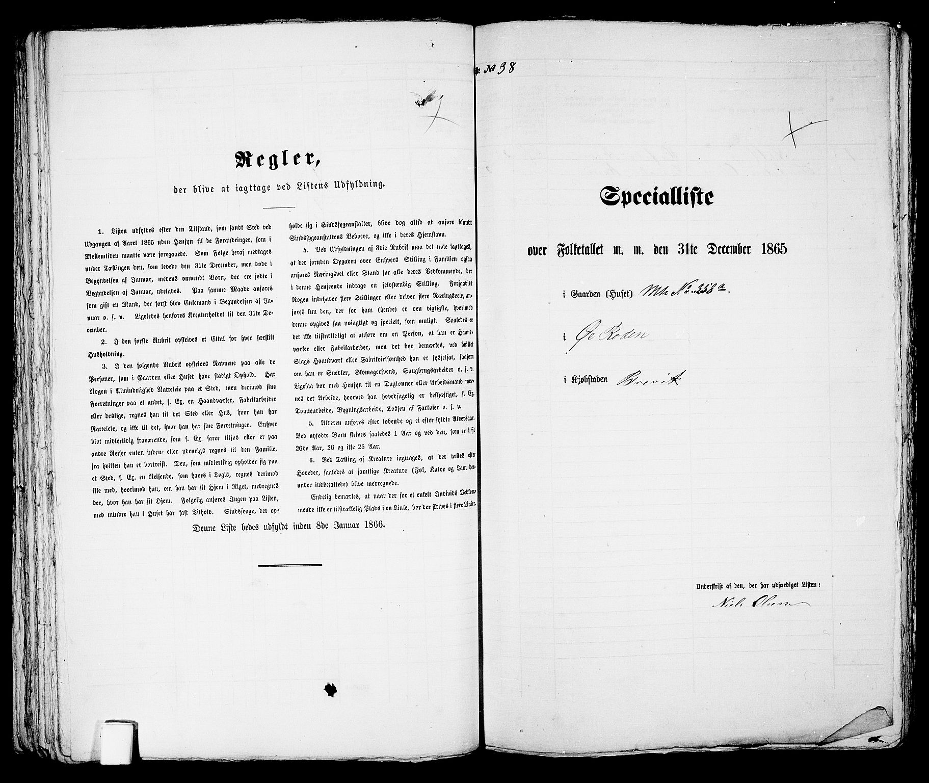 RA, Folketelling 1865 for 0804P Brevik prestegjeld, 1865, s. 84