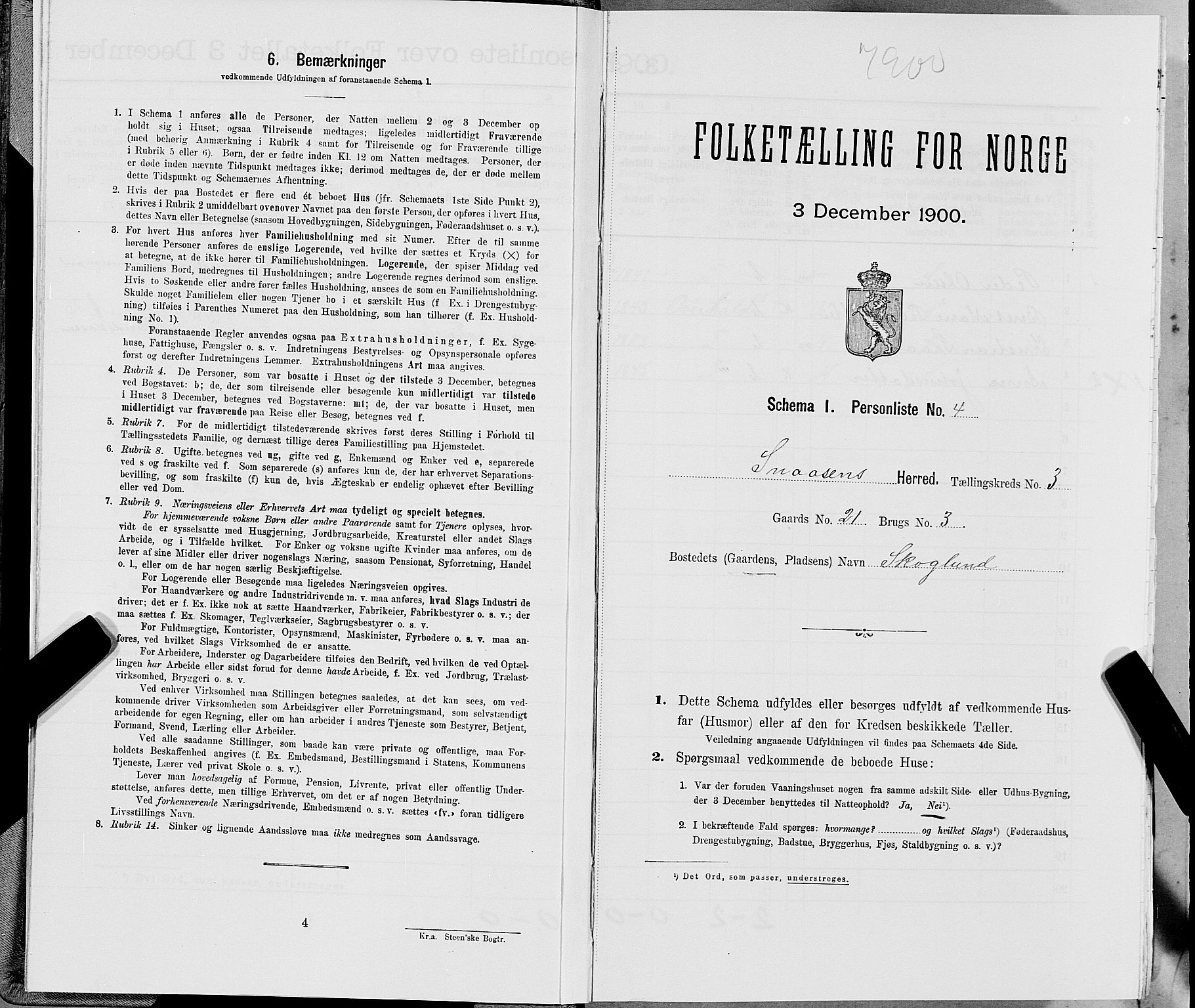 SAT, Folketelling 1900 for 1736 Snåsa herred, 1900, s. 576