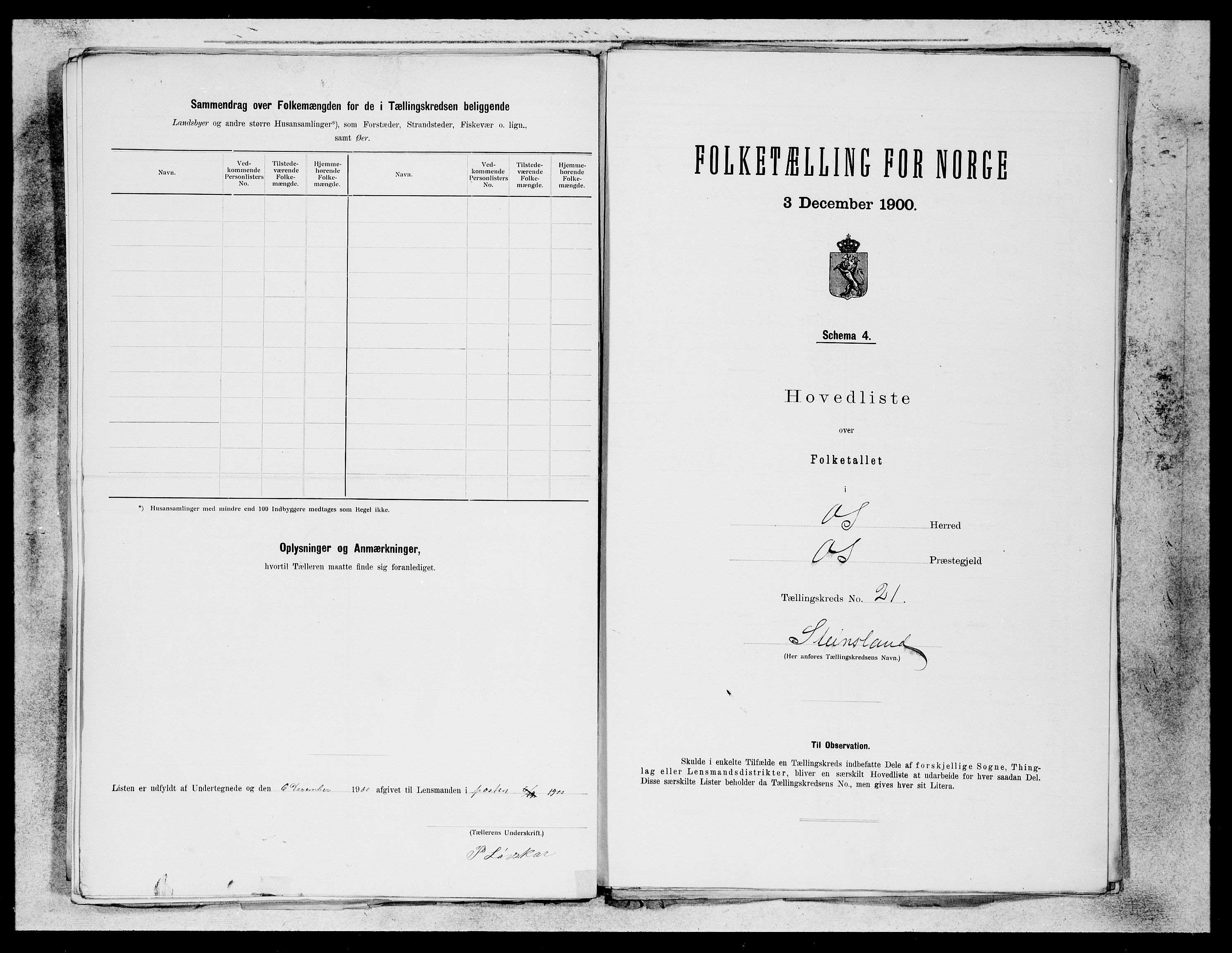 SAB, Folketelling 1900 for 1243 Os herred, 1900, s. 41