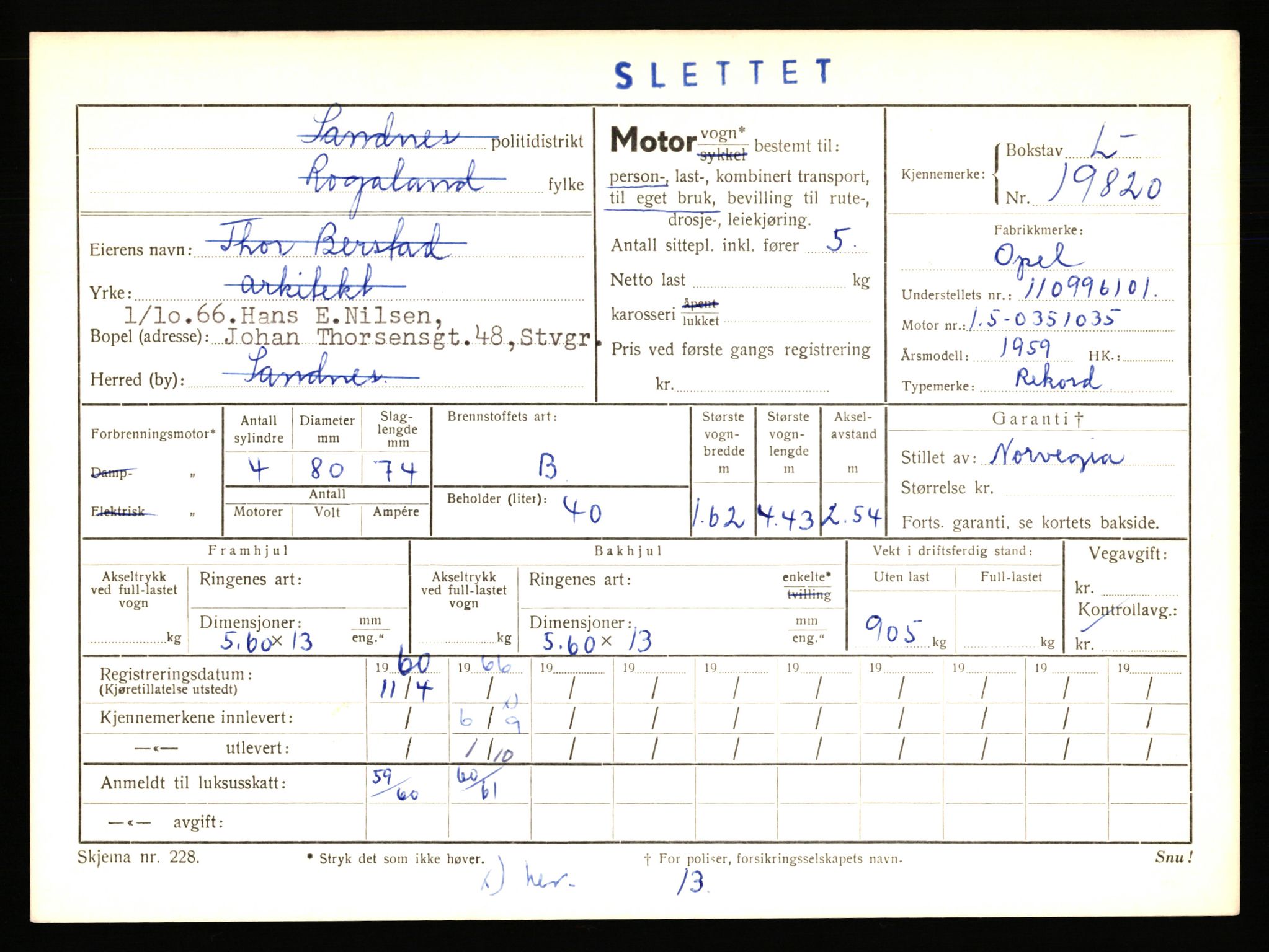 Stavanger trafikkstasjon, AV/SAST-A-101942/0/F/L0035: L-19100 - L-19999, 1930-1971, s. 1972