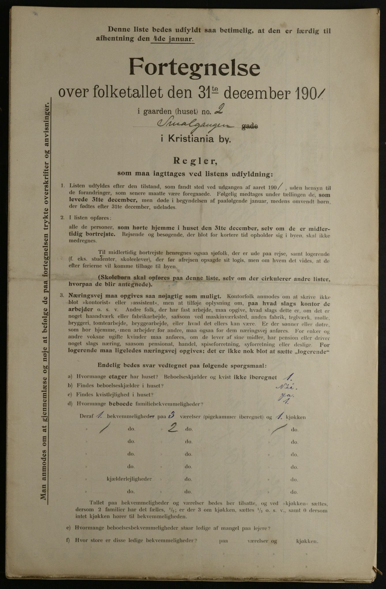 OBA, Kommunal folketelling 31.12.1901 for Kristiania kjøpstad, 1901, s. 14930