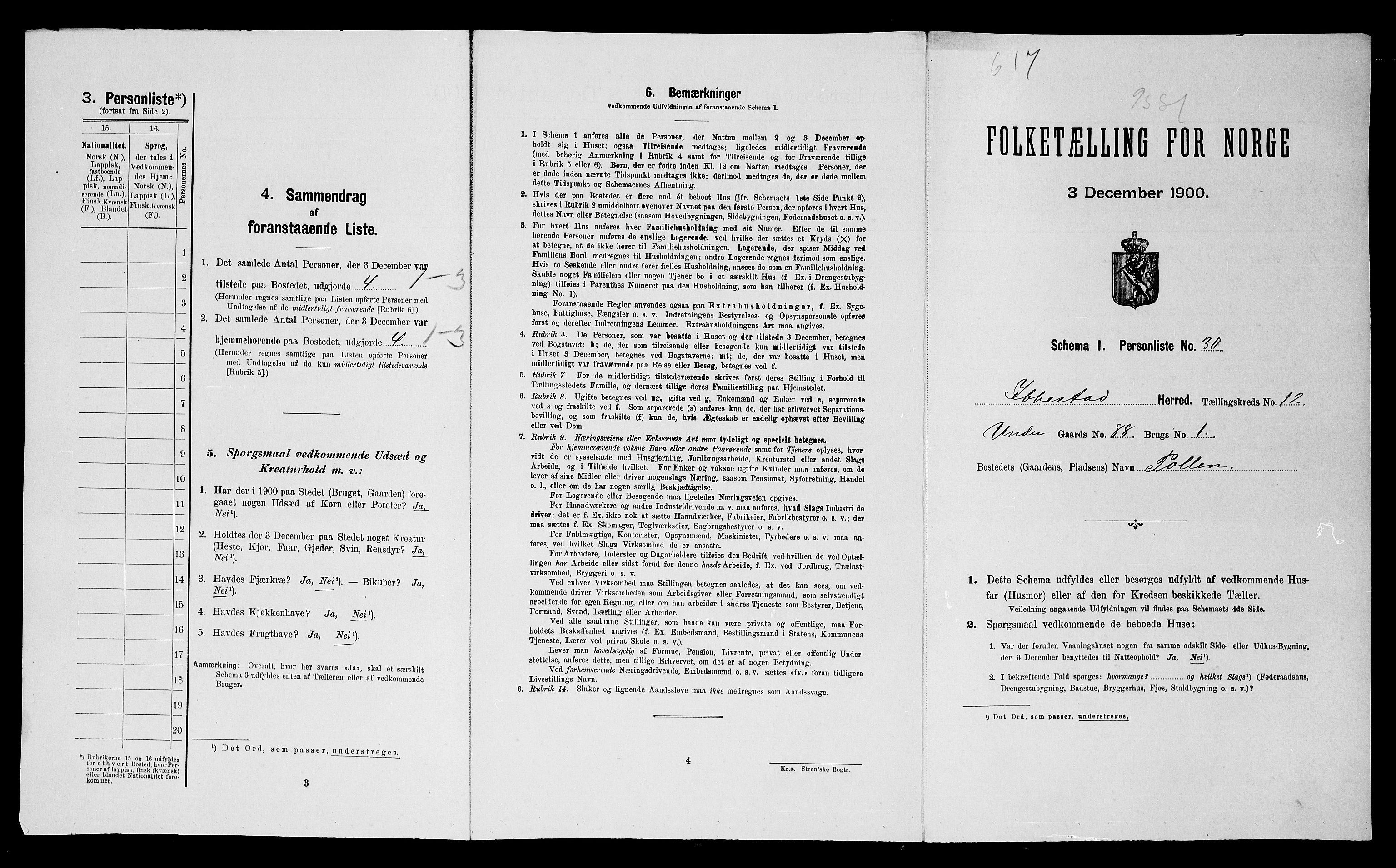 SATØ, Folketelling 1900 for 1917 Ibestad herred, 1900, s. 129