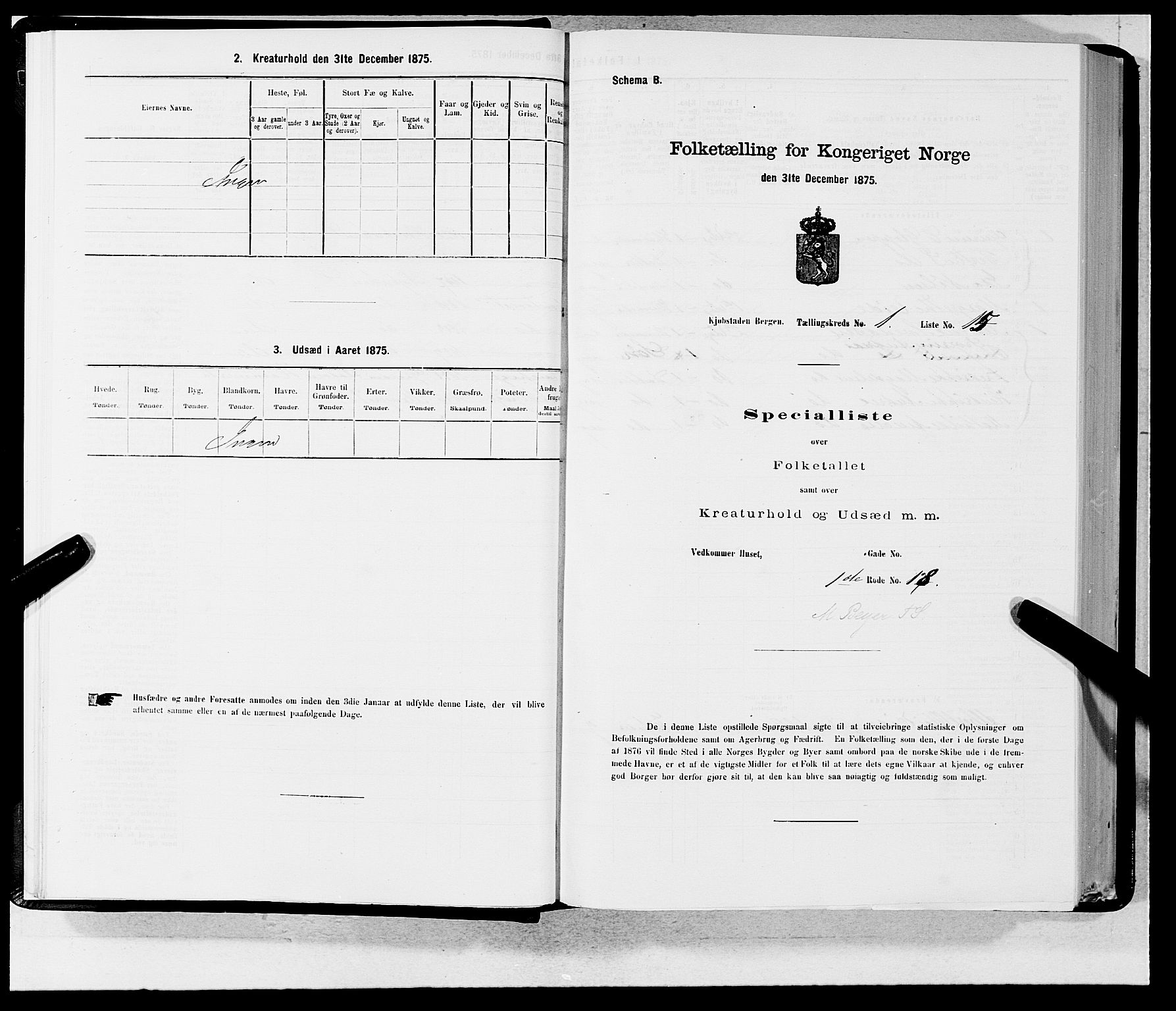 SAB, Folketelling 1875 for 1301 Bergen kjøpstad, 1875, s. 31