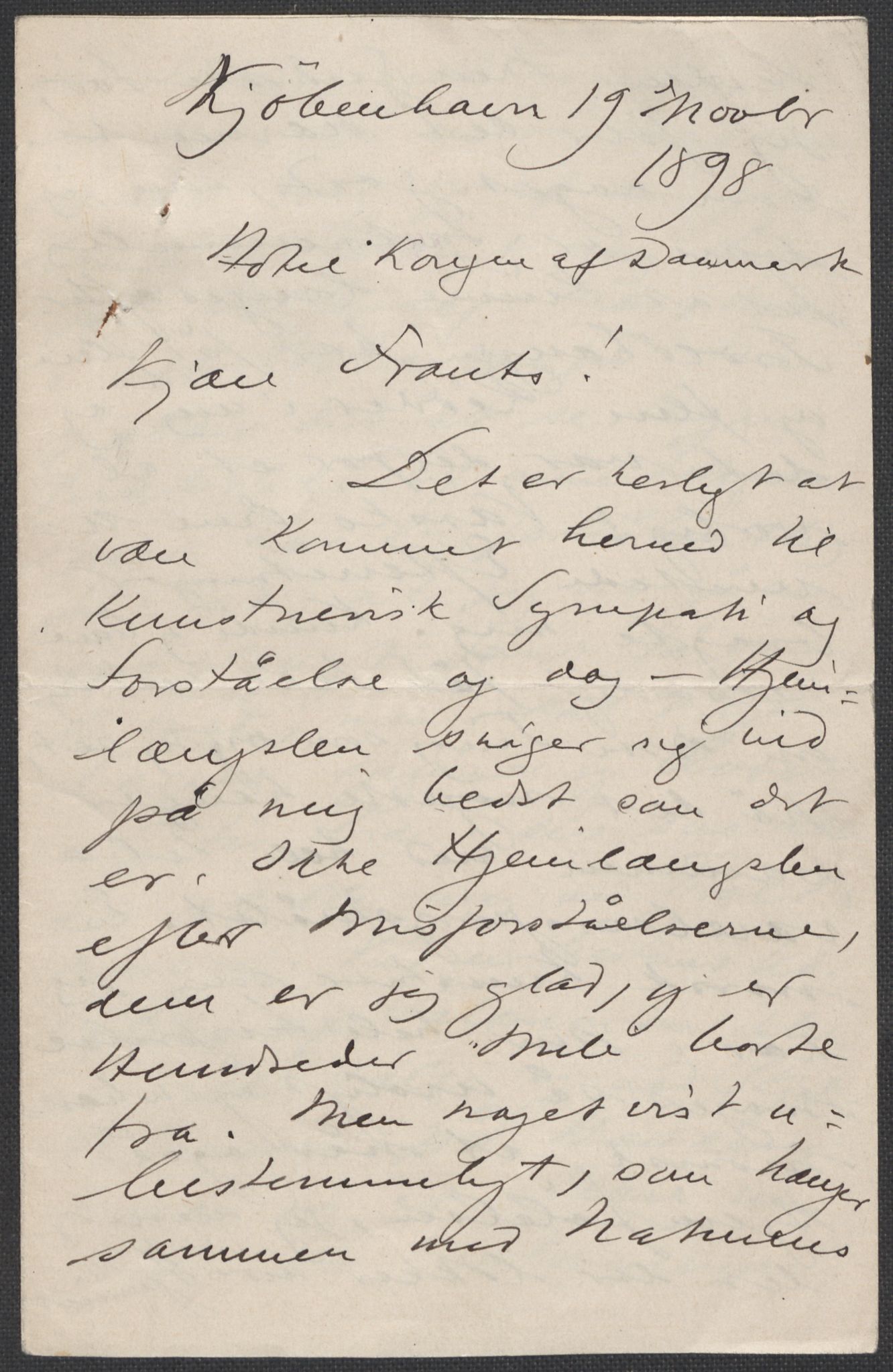 Beyer, Frants, RA/PA-0132/F/L0001: Brev fra Edvard Grieg til Frantz Beyer og "En del optegnelser som kan tjene til kommentar til brevene" av Marie Beyer, 1872-1907, s. 529