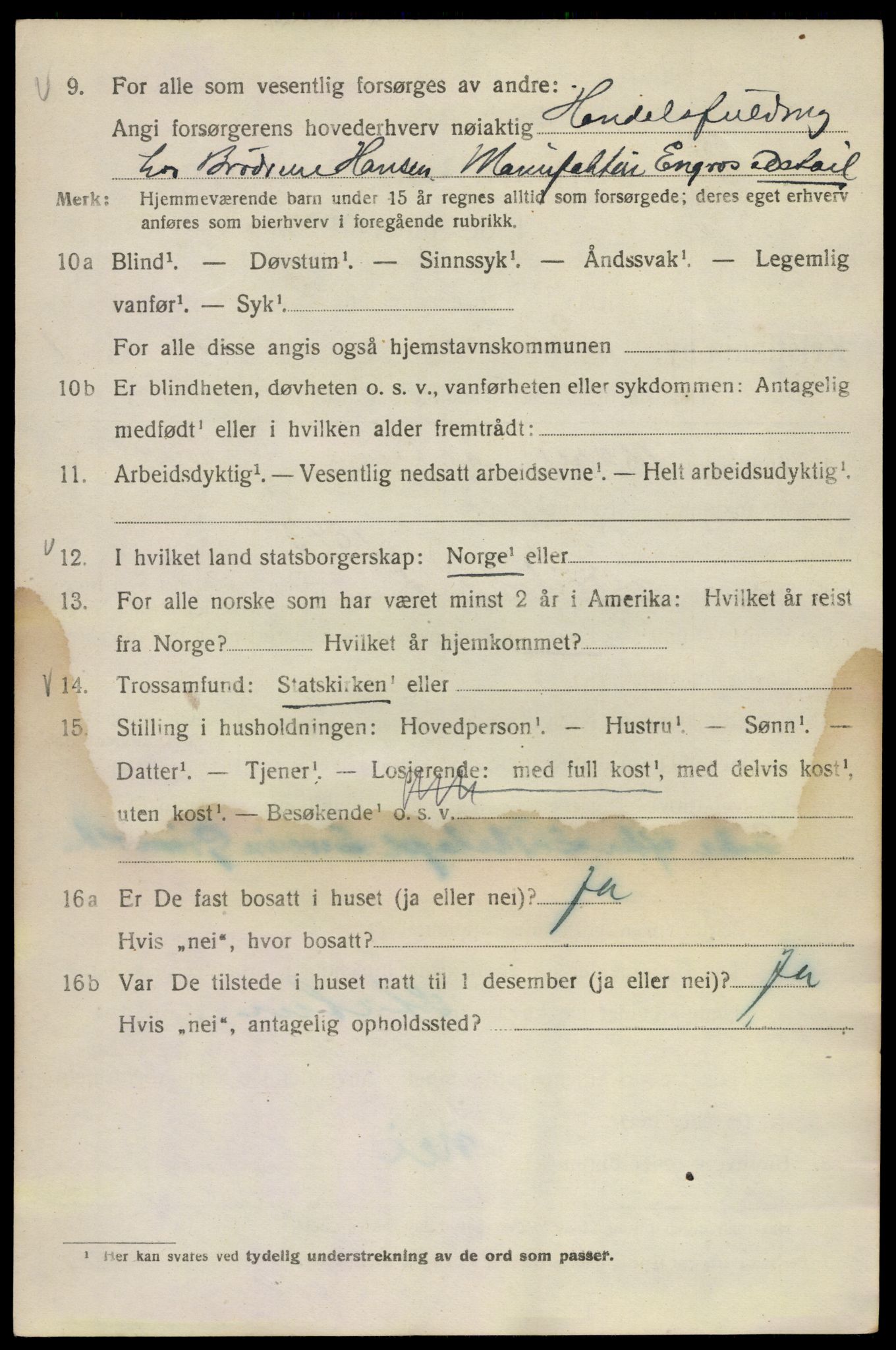 SAO, Folketelling 1920 for 0301 Kristiania kjøpstad, 1920, s. 366486