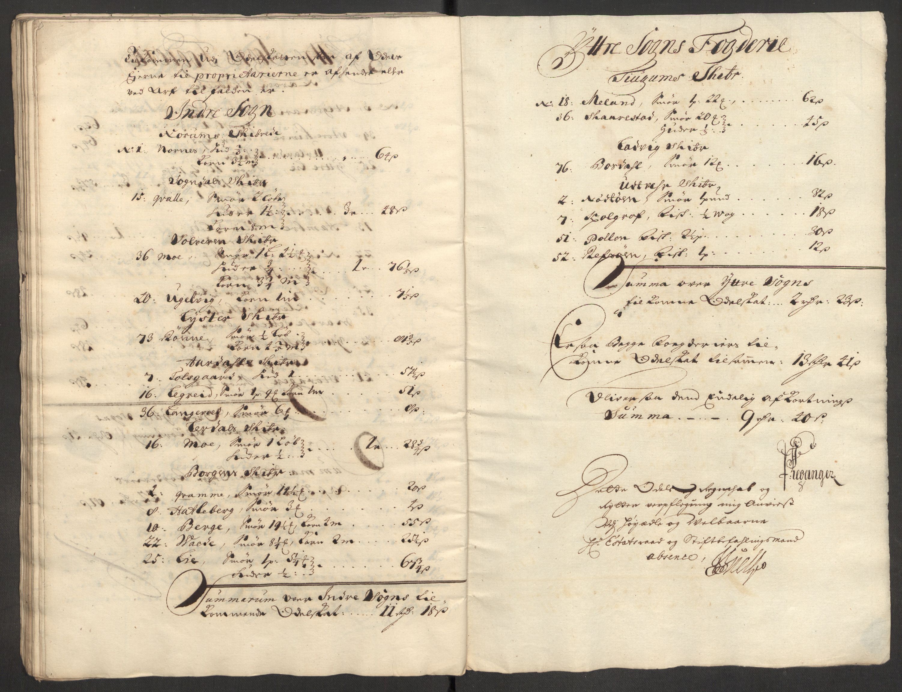 Rentekammeret inntil 1814, Reviderte regnskaper, Fogderegnskap, RA/EA-4092/R52/L3314: Fogderegnskap Sogn, 1705-1707, s. 305