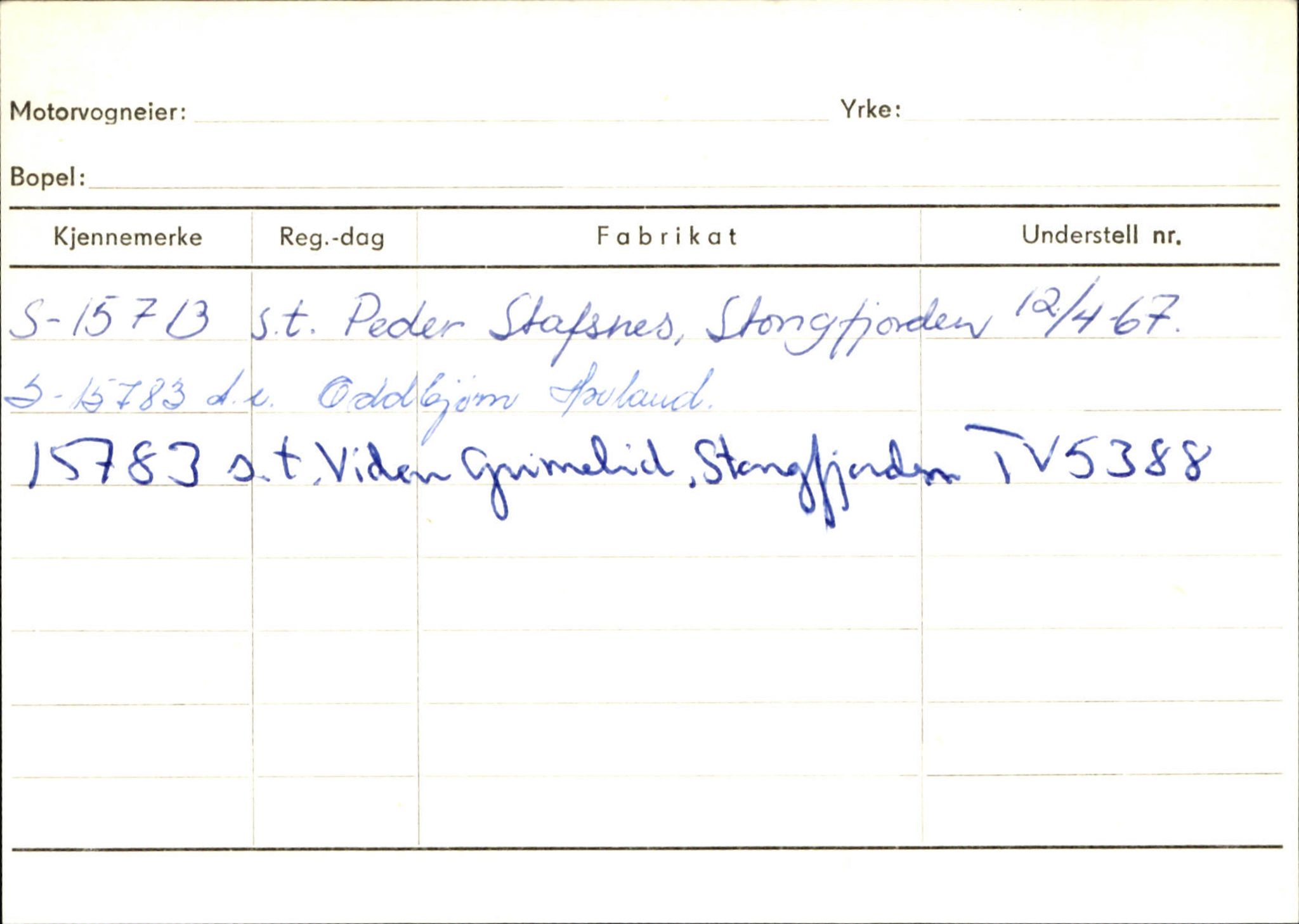 Statens vegvesen, Sogn og Fjordane vegkontor, AV/SAB-A-5301/4/F/L0132: Eigarregister Askvoll A-Å. Balestrand A-Å, 1945-1975, s. 1183