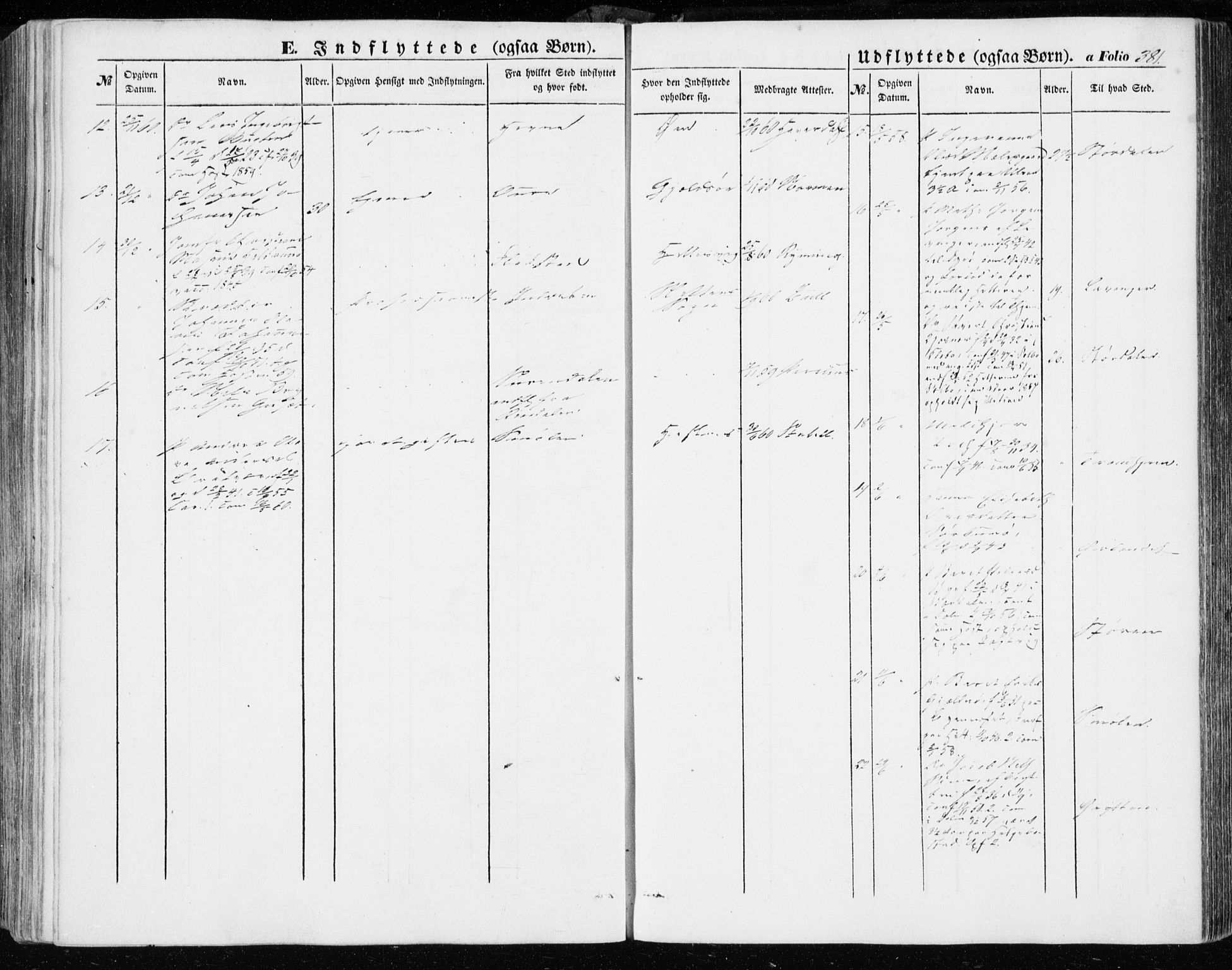 Ministerialprotokoller, klokkerbøker og fødselsregistre - Sør-Trøndelag, AV/SAT-A-1456/634/L0530: Ministerialbok nr. 634A06, 1852-1860, s. 381