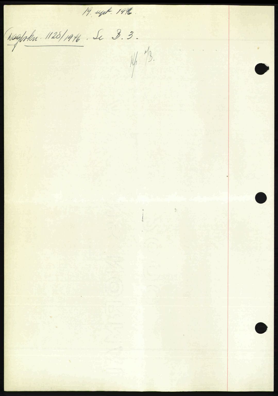 Nedenes sorenskriveri, SAK/1221-0006/G/Gb/Gba/L0056: Pantebok nr. A8, 1946-1947, Dagboknr: 1127/1946
