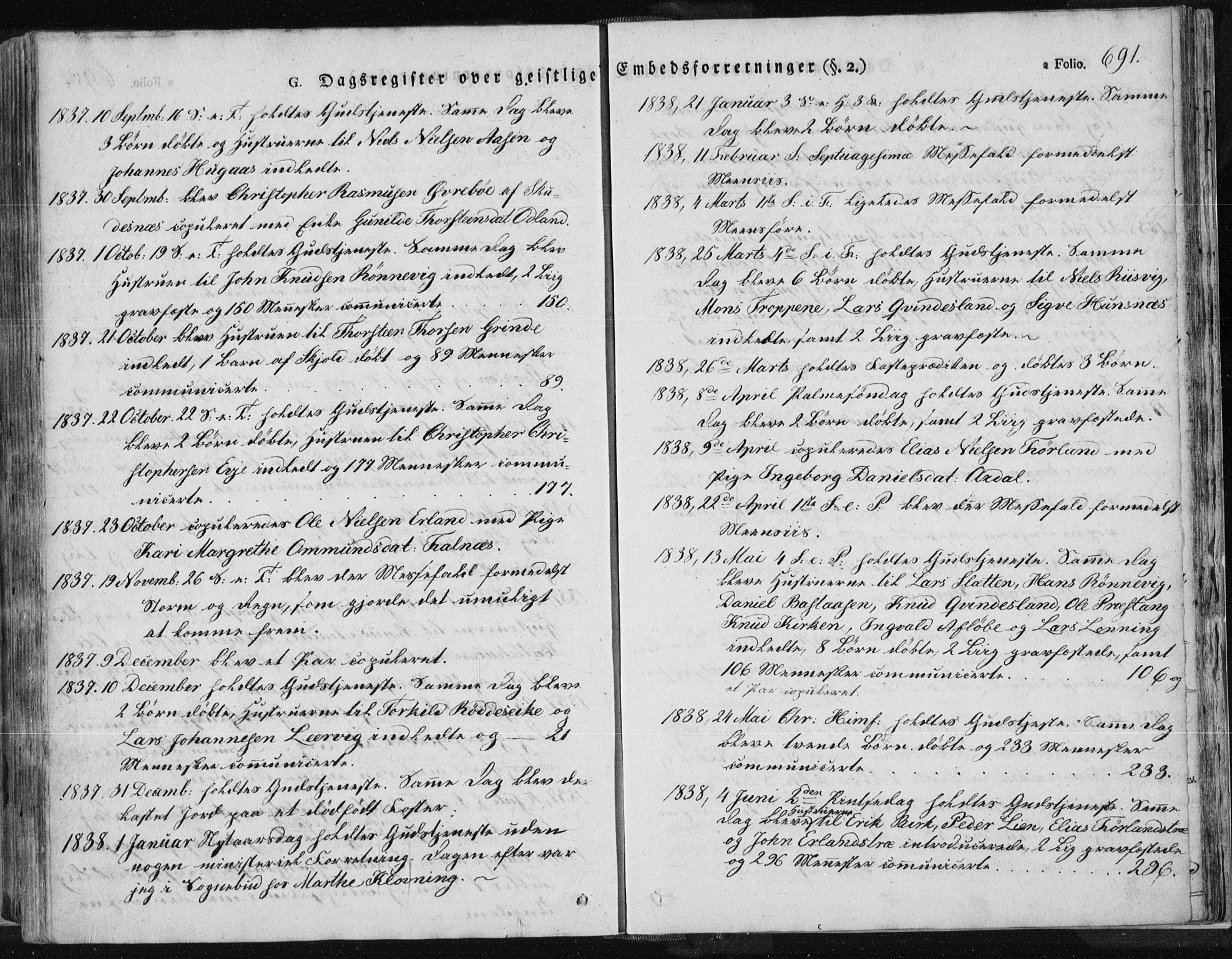 Tysvær sokneprestkontor, SAST/A -101864/H/Ha/Haa/L0001: Ministerialbok nr. A 1.2, 1831-1856, s. 691