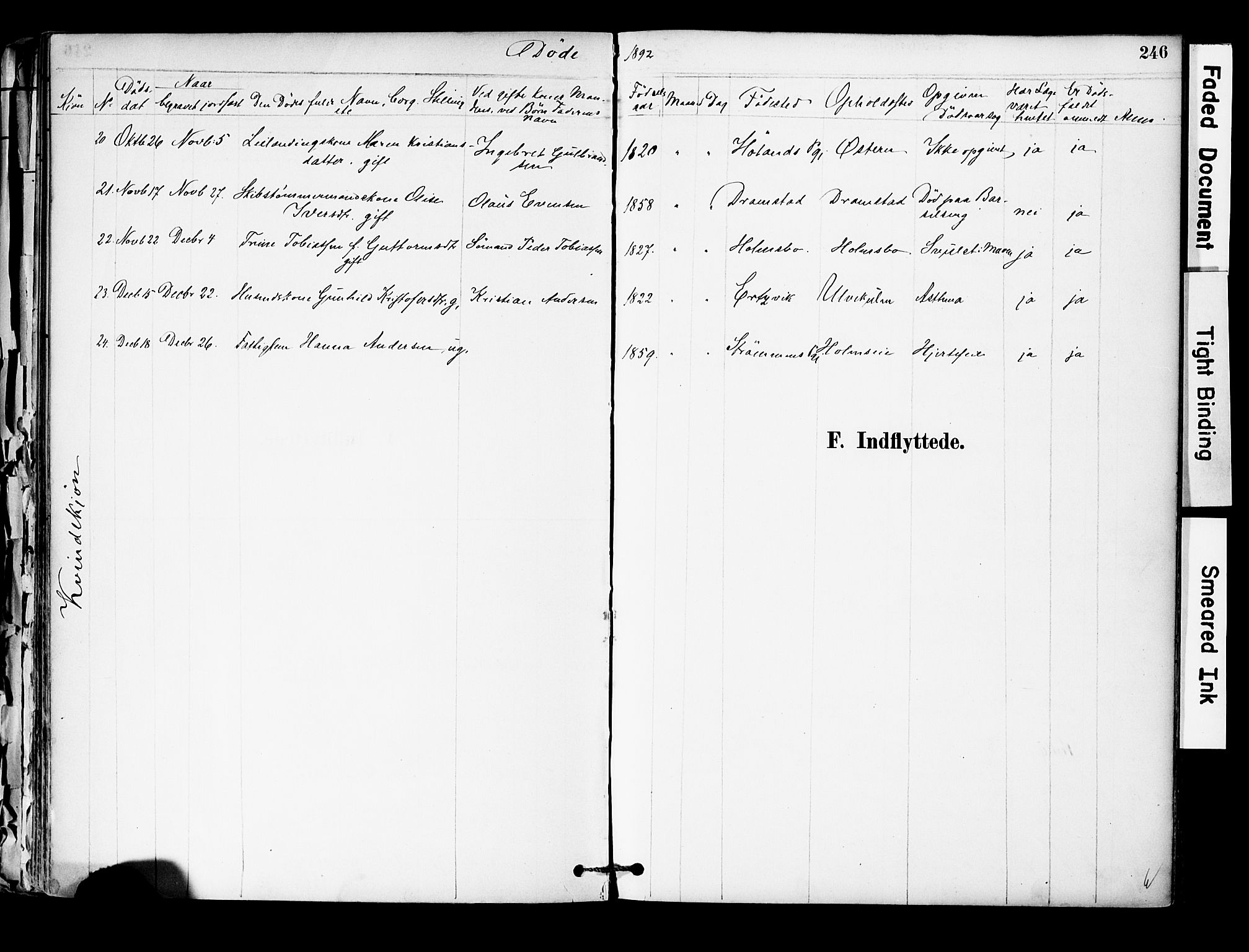 Hurum kirkebøker, SAKO/A-229/F/Fa/L0014: Ministerialbok nr. 14, 1882-1895, s. 246