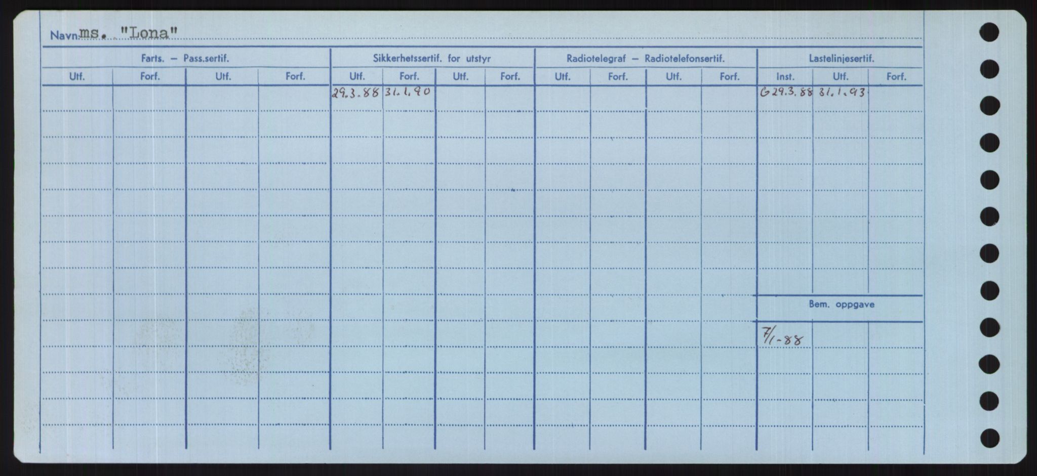 Sjøfartsdirektoratet med forløpere, Skipsmålingen, RA/S-1627/H/Hd/L0023: Fartøy, Lia-Løv, s. 322