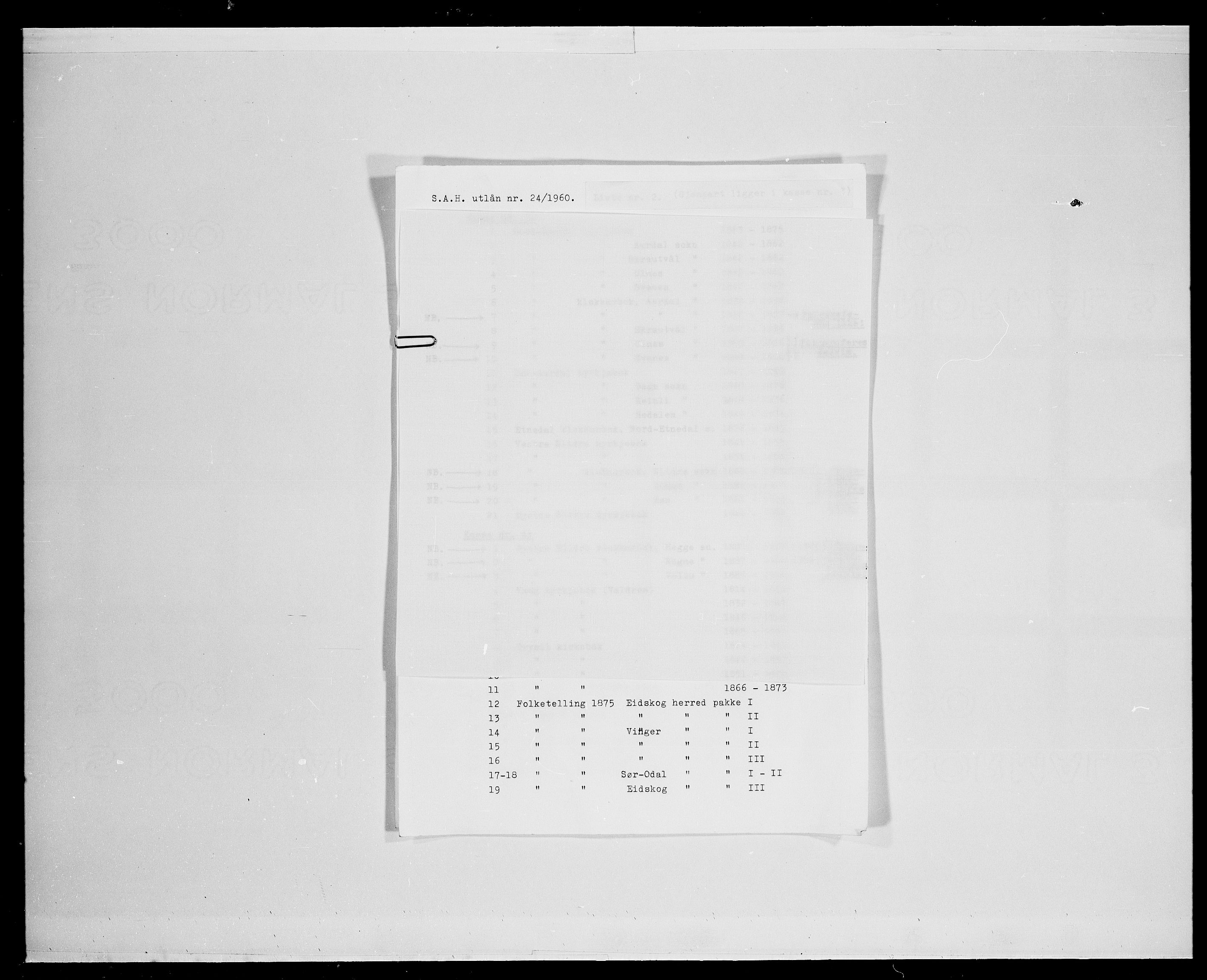 SAH, Folketelling 1875 for 0420P Eidskog prestegjeld, 1875, s. 135