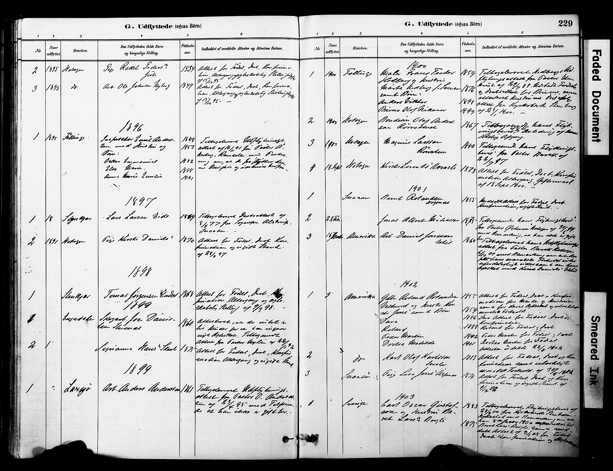 Ministerialprotokoller, klokkerbøker og fødselsregistre - Nord-Trøndelag, SAT/A-1458/757/L0505: Ministerialbok nr. 757A01, 1882-1904, s. 229