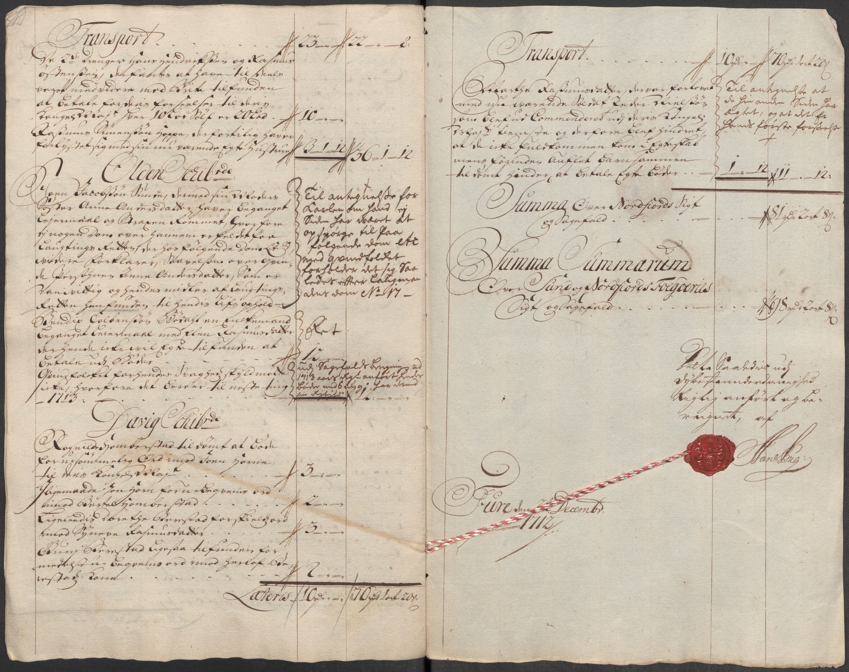 Rentekammeret inntil 1814, Reviderte regnskaper, Fogderegnskap, AV/RA-EA-4092/R53/L3435: Fogderegnskap Sunn- og Nordfjord, 1712, s. 187