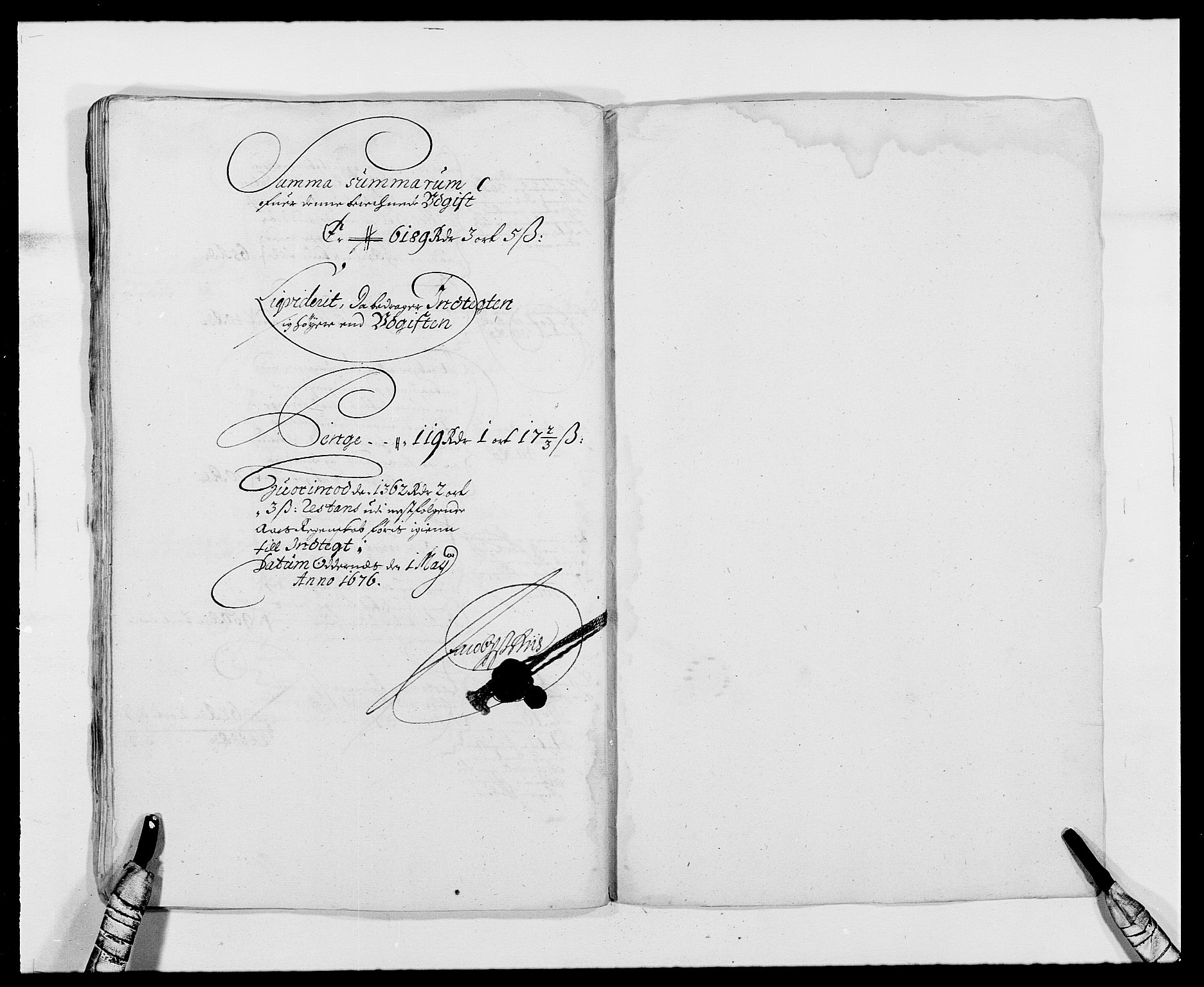 Rentekammeret inntil 1814, Reviderte regnskaper, Fogderegnskap, RA/EA-4092/R42/L2539: Mandal fogderi, 1671-1675, s. 294