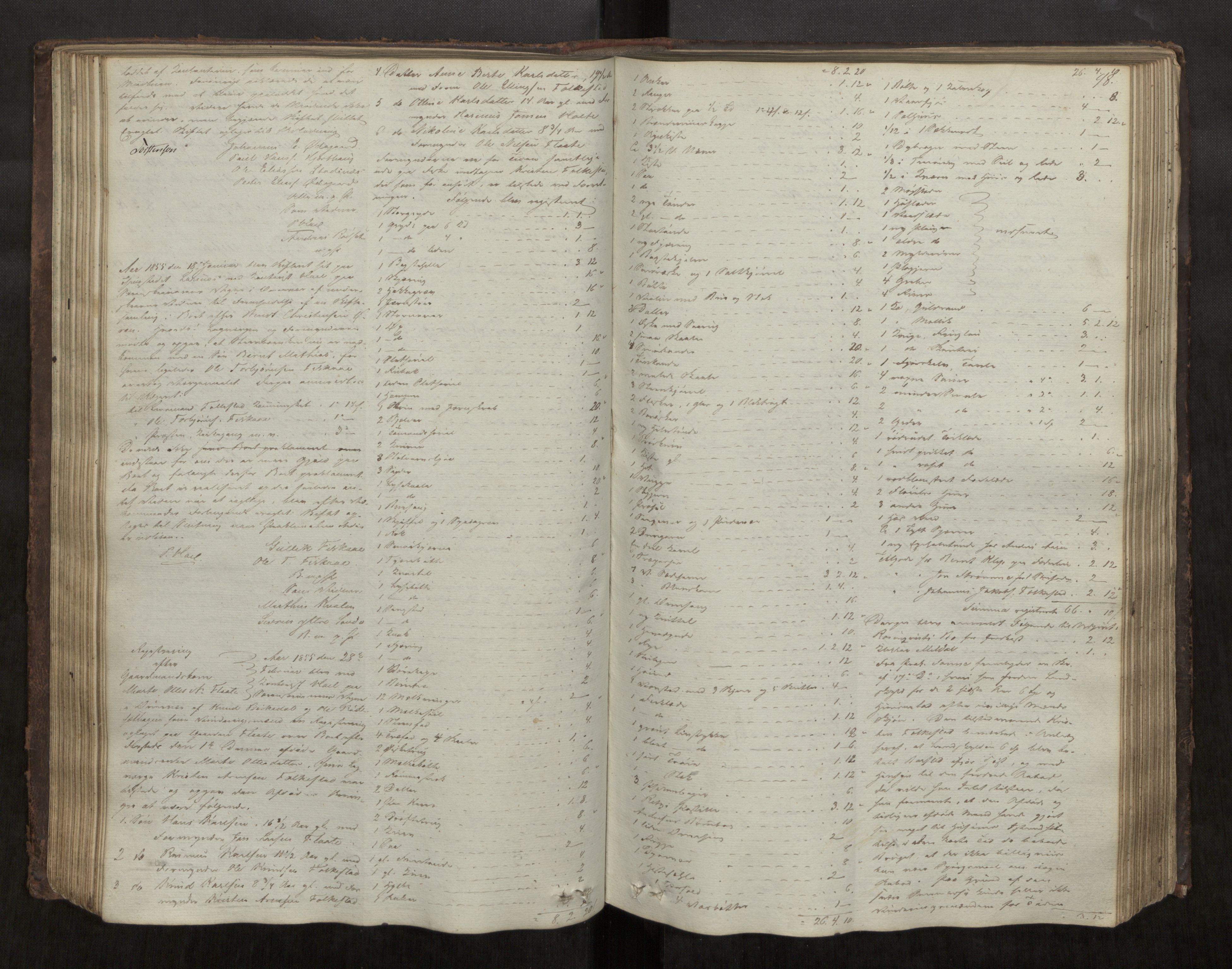 Søre Sunnmøre sorenskriveri, AV/SAT-A-4122/1/3/3B/L0002: Skiftebehandlings- / Skifteforhandlingsprotokollar, 1850-1861, s. 98