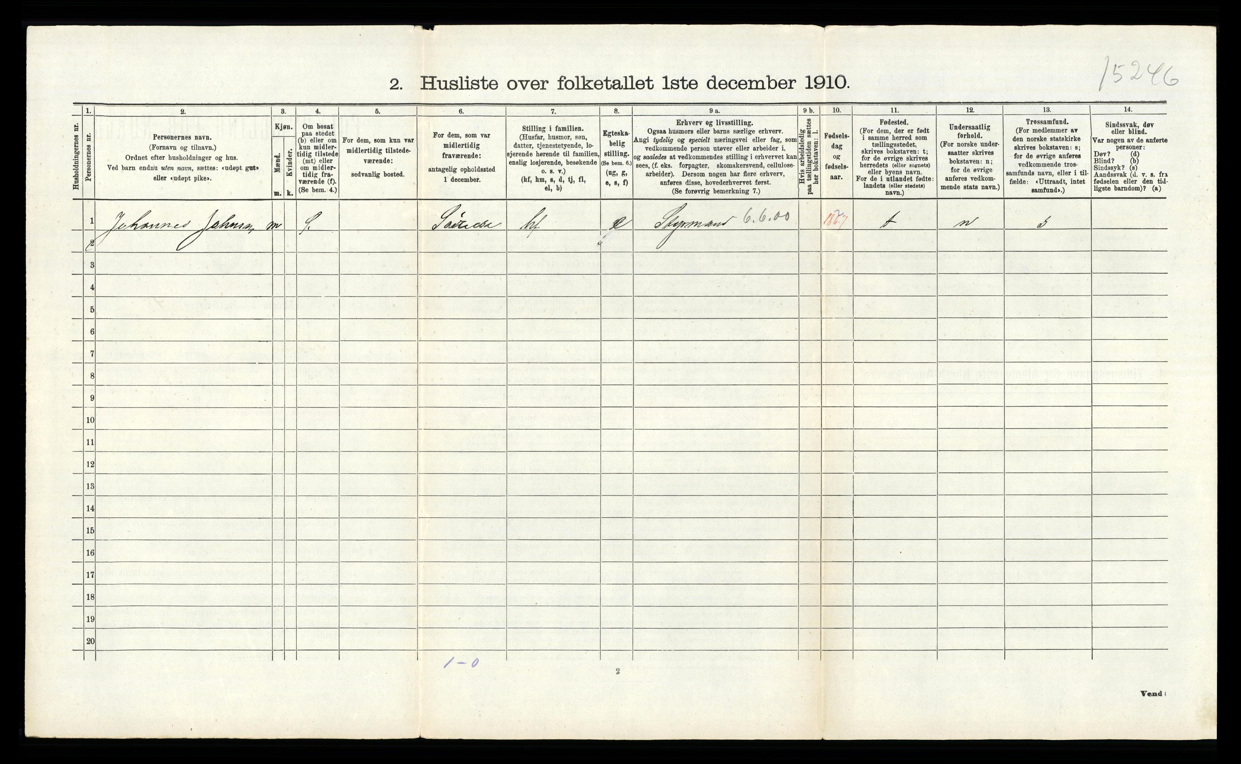 RA, Folketelling 1910 for 0723 Tjøme herred, 1910, s. 606