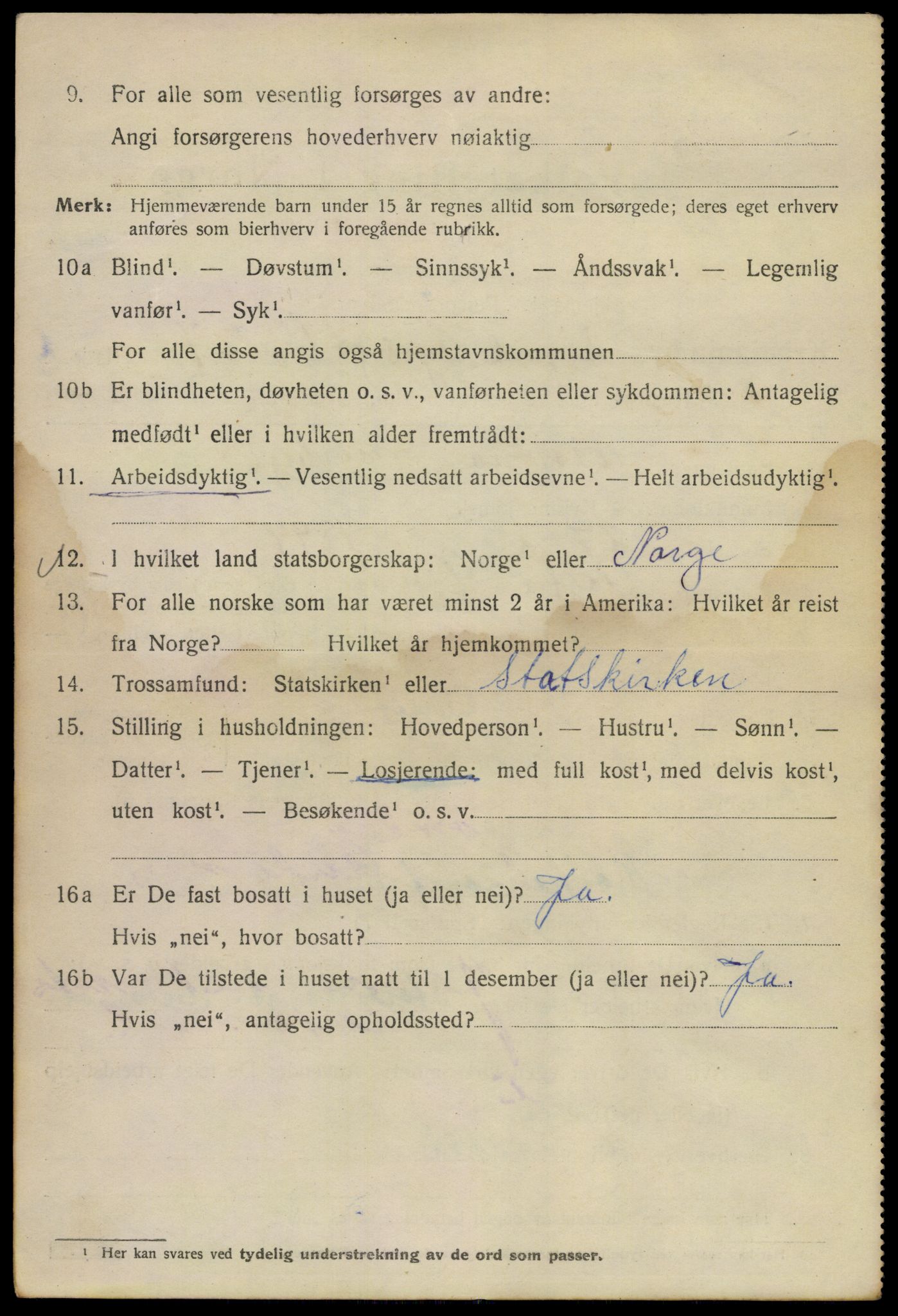 SAO, Folketelling 1920 for 0301 Kristiania kjøpstad, 1920, s. 510076