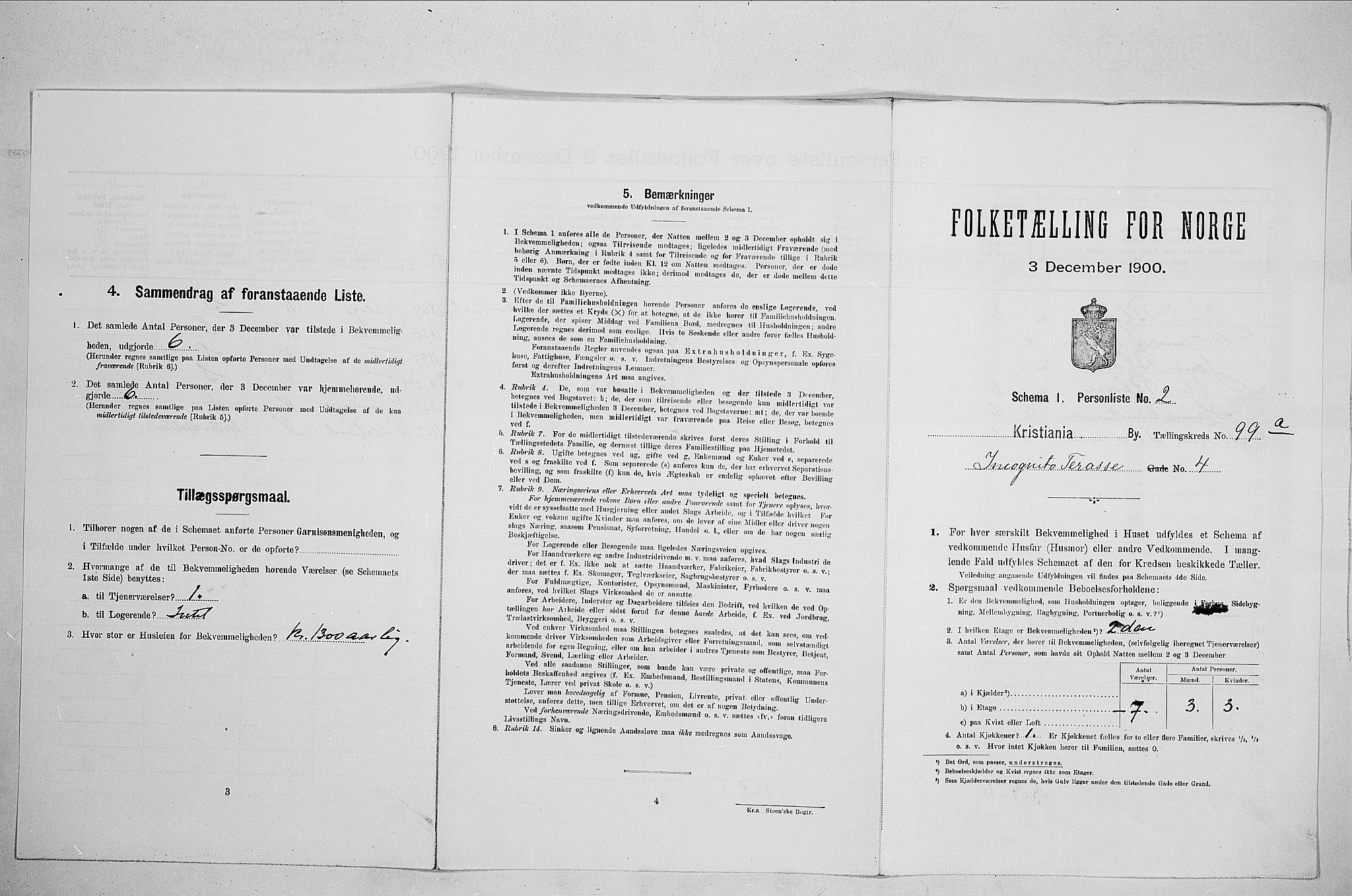 SAO, Folketelling 1900 for 0301 Kristiania kjøpstad, 1900, s. 41920