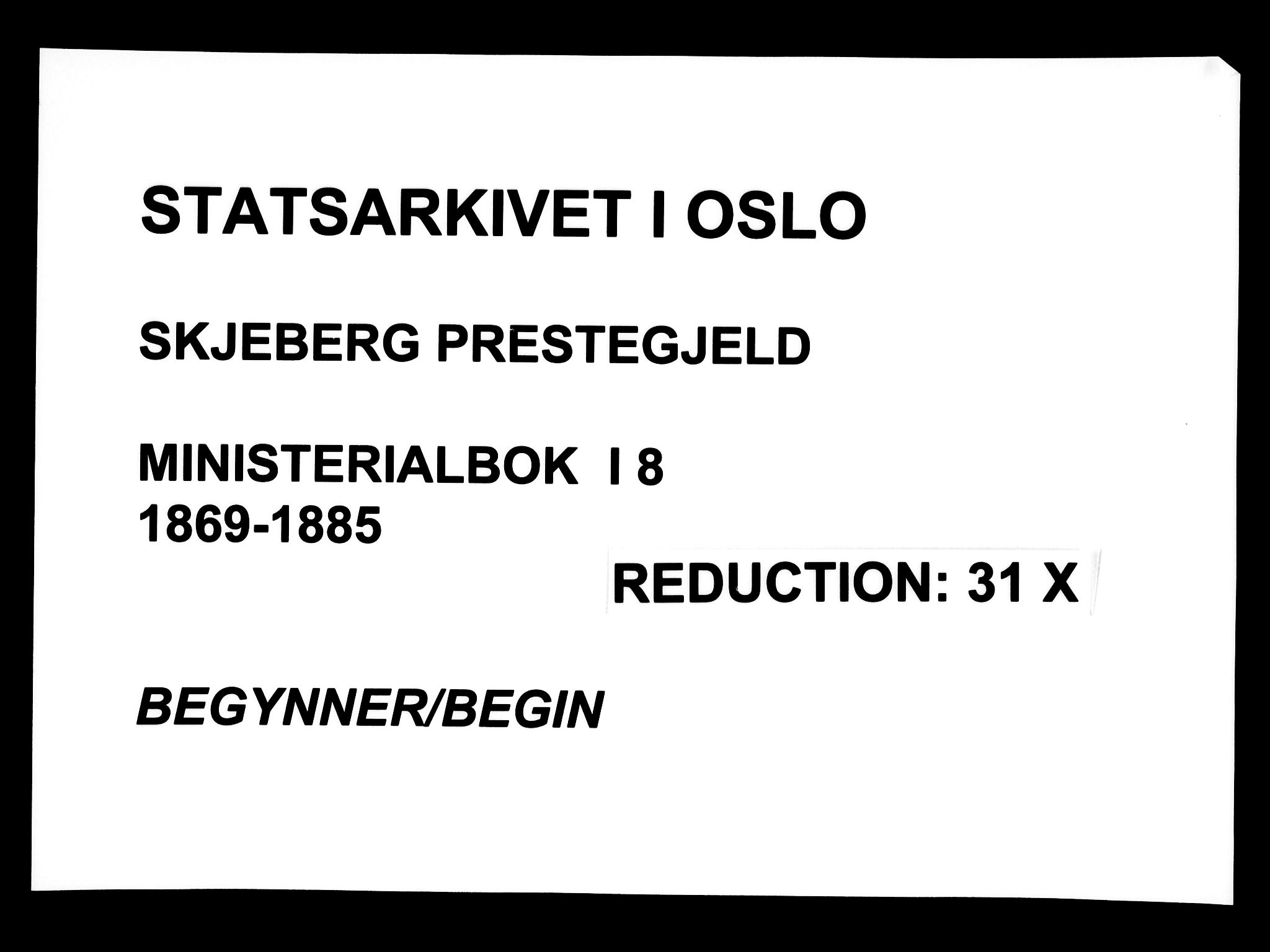 Skjeberg prestekontor Kirkebøker, AV/SAO-A-10923/F/Fa/L0008: Ministerialbok nr. I 8, 1869-1885