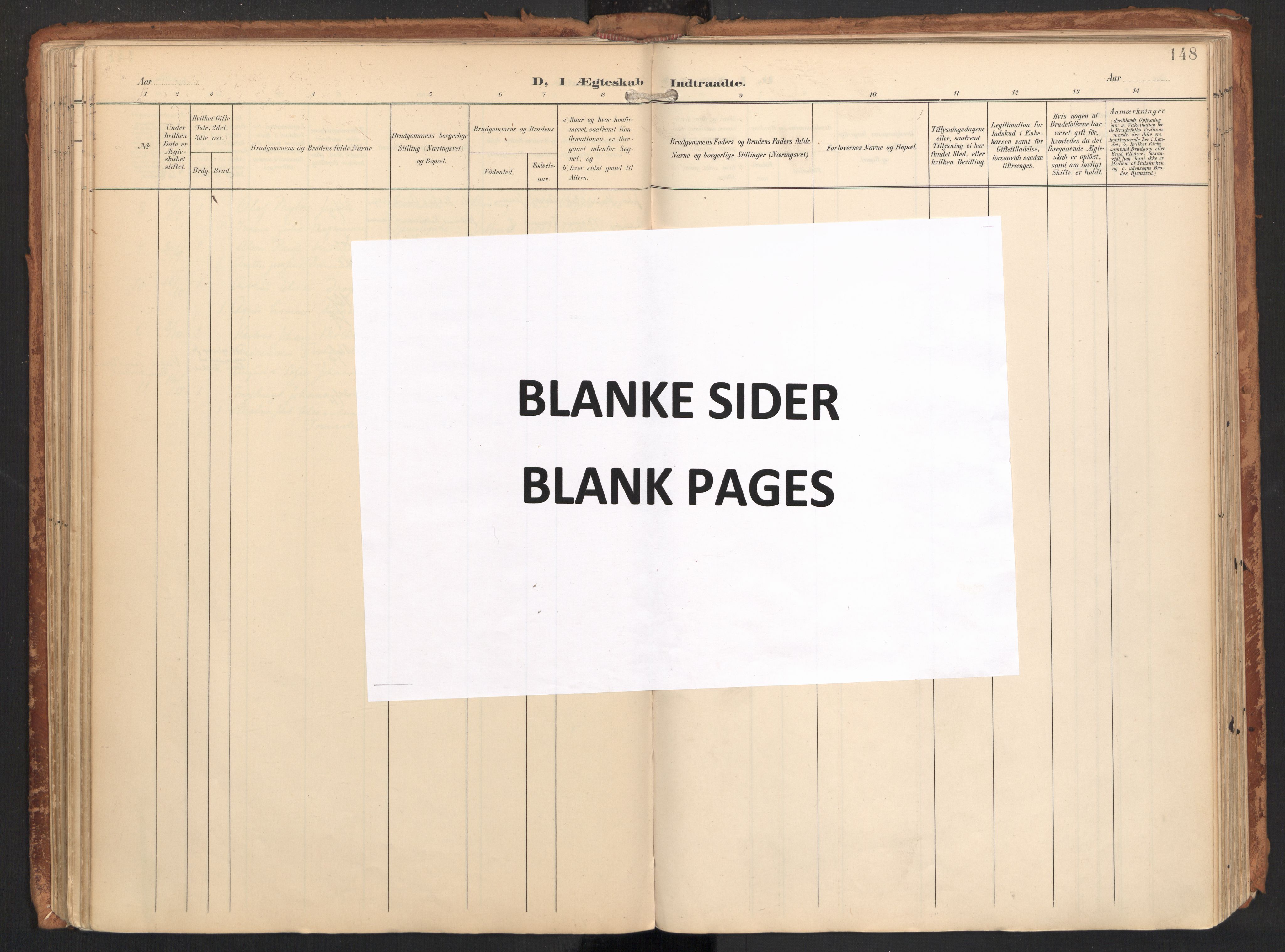 Ministerialprotokoller, klokkerbøker og fødselsregistre - Nordland, AV/SAT-A-1459/814/L0227: Ministerialbok nr. 814A08, 1899-1920, s. 148