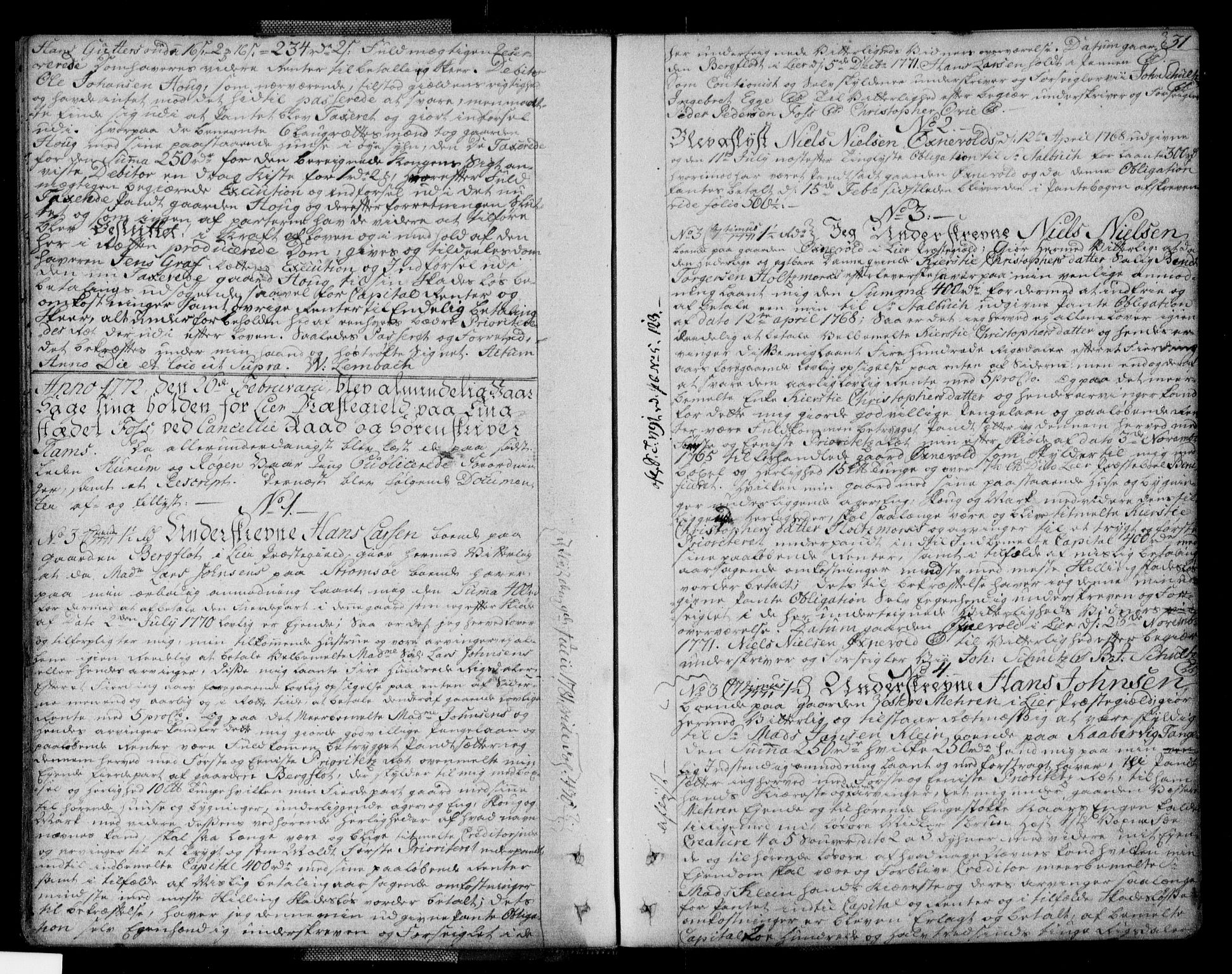 Lier, Røyken og Hurum sorenskriveri, AV/SAKO-A-89/G/Ga/Gaa/L0004a: Pantebok nr. IVa, 1771-1779, s. 31