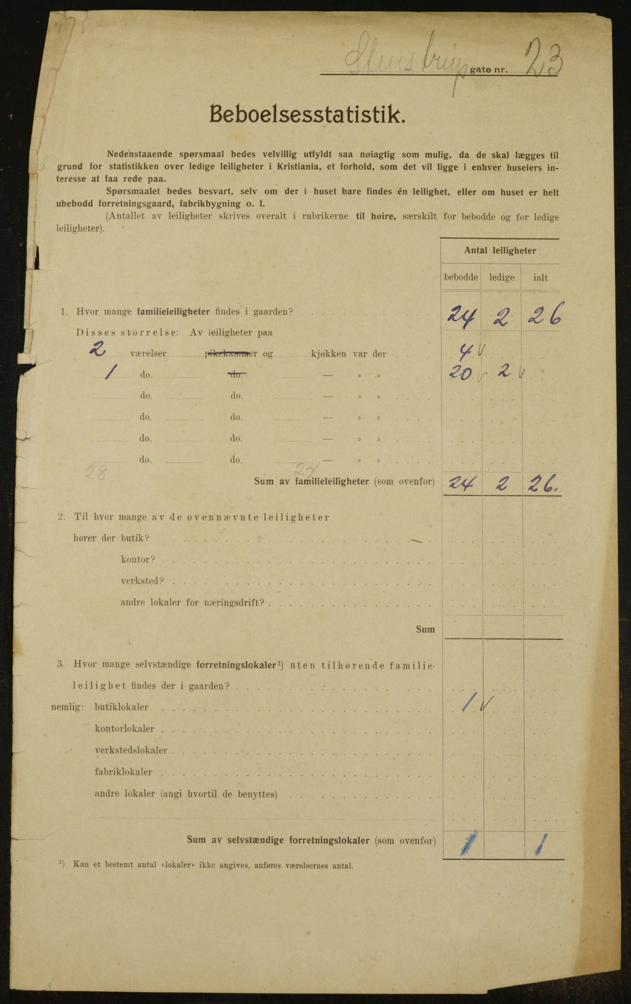 OBA, Kommunal folketelling 1.2.1910 for Kristiania, 1910, s. 96339
