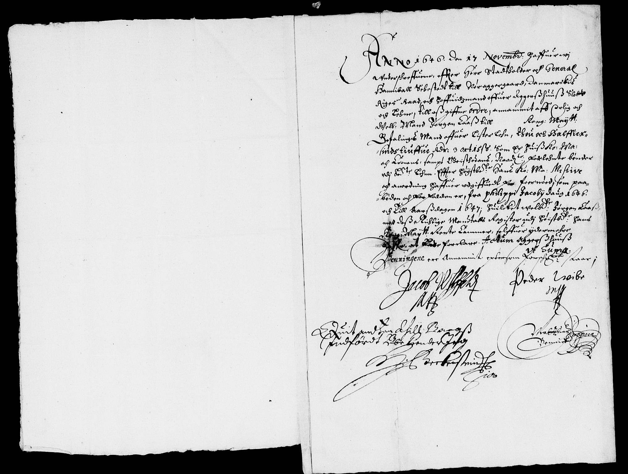 Rentekammeret inntil 1814, Reviderte regnskaper, Lensregnskaper, AV/RA-EA-5023/R/Rb/Rbr/L0017: Lista len, 1646-1649