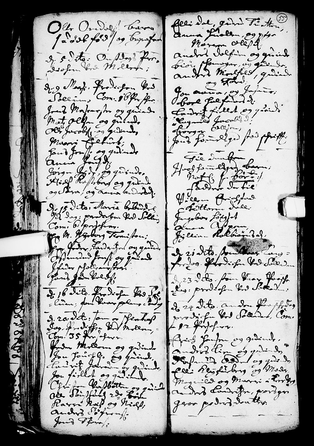 Solum kirkebøker, AV/SAKO-A-306/F/Fa/L0001: Ministerialbok nr. I 1, 1701-1716, s. 55