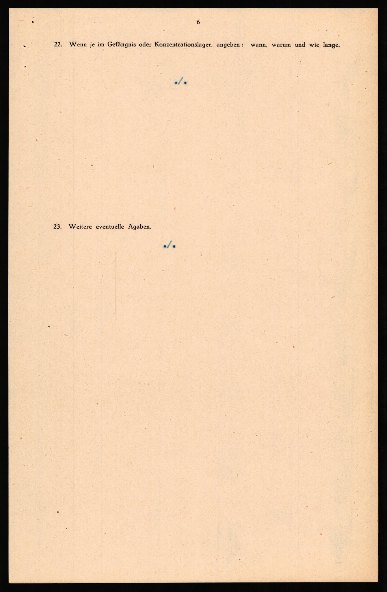 Forsvaret, Forsvarets overkommando II, AV/RA-RAFA-3915/D/Db/L0032: CI Questionaires. Tyske okkupasjonsstyrker i Norge. Tyskere., 1945-1946, s. 323