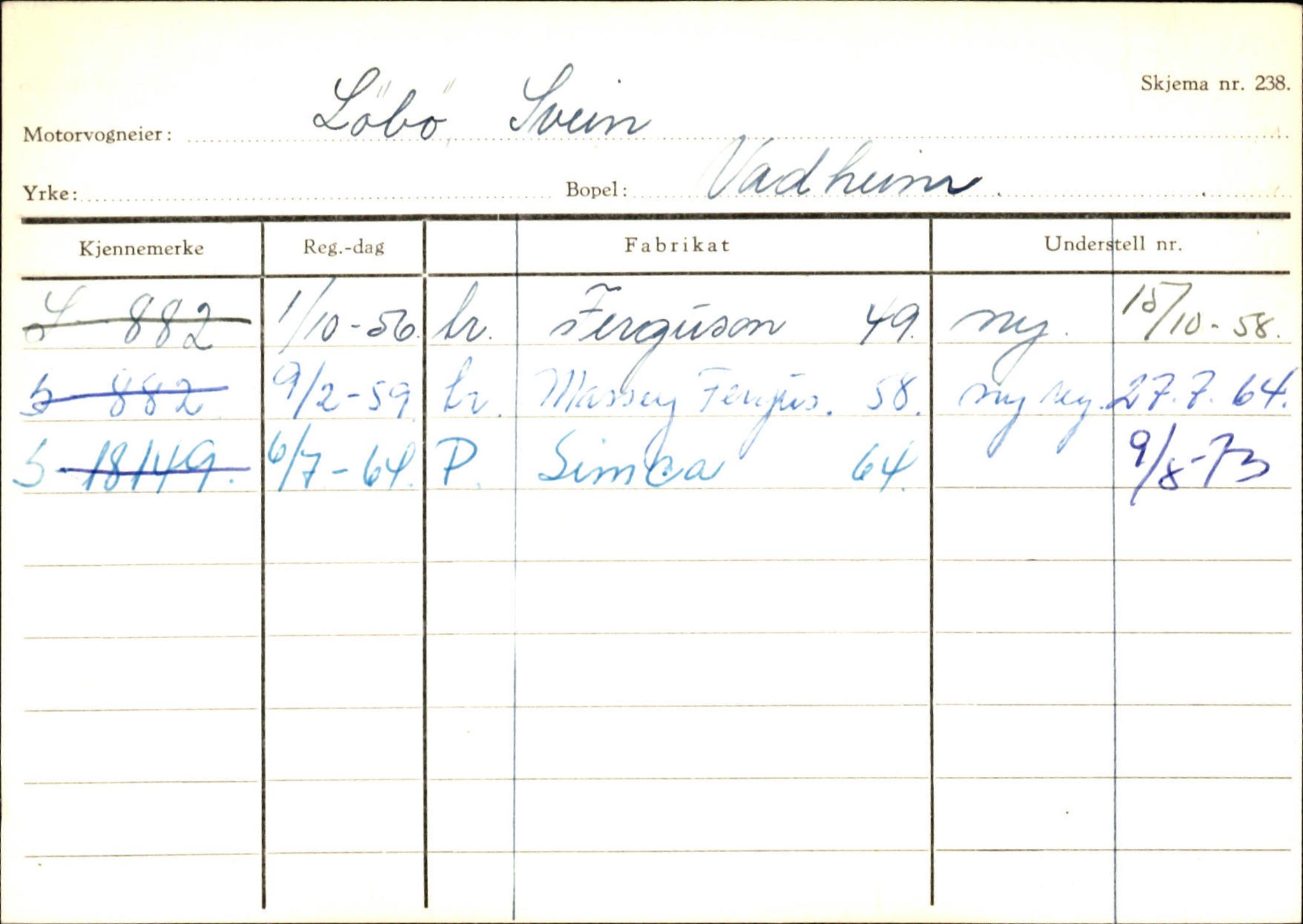 Statens vegvesen, Sogn og Fjordane vegkontor, AV/SAB-A-5301/4/F/L0130: Eigarregister Eid T-Å. Høyanger A-O, 1945-1975, s. 2042