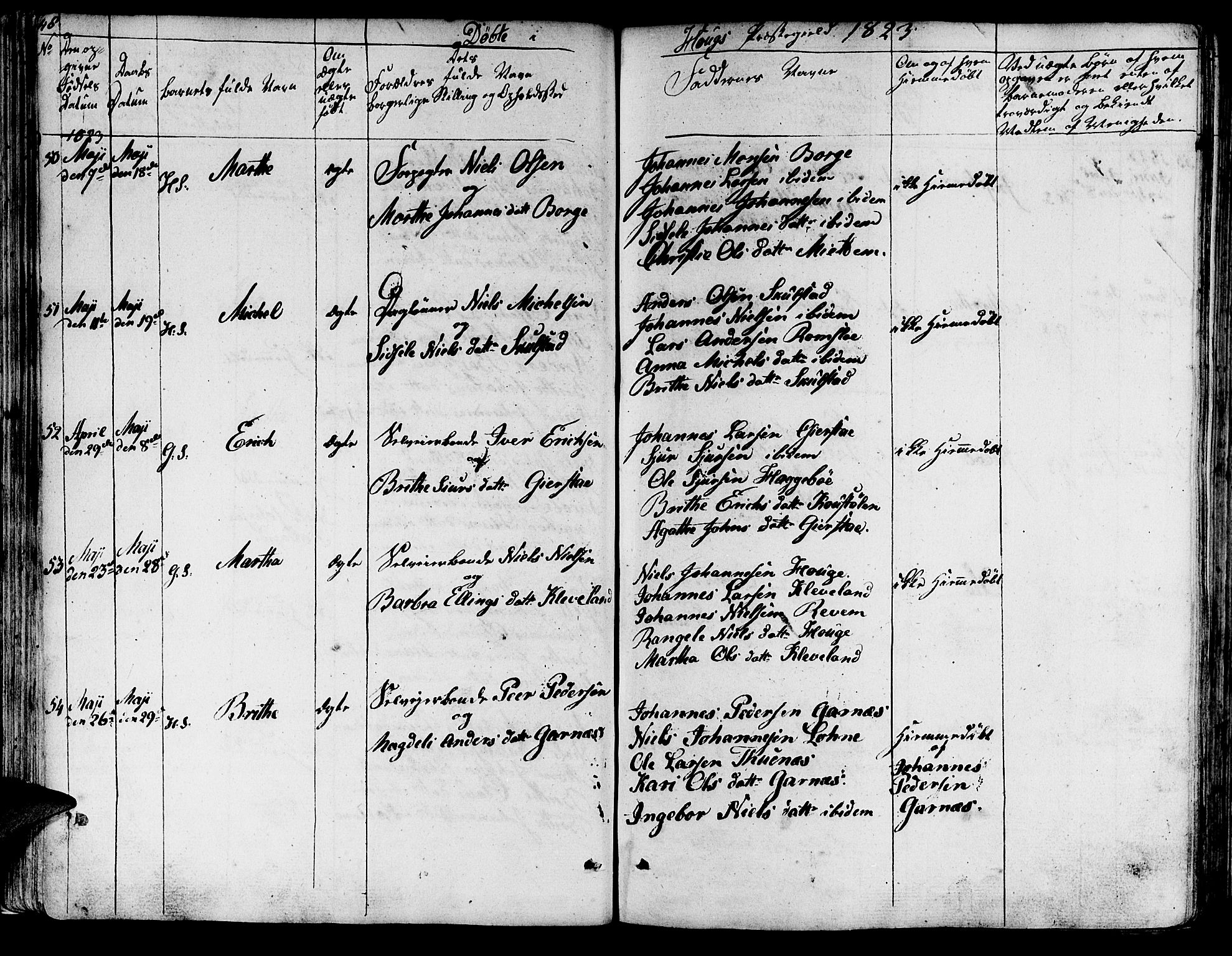 Haus sokneprestembete, SAB/A-75601/H/Haa: Ministerialbok nr. A 13, 1821-1827, s. 48
