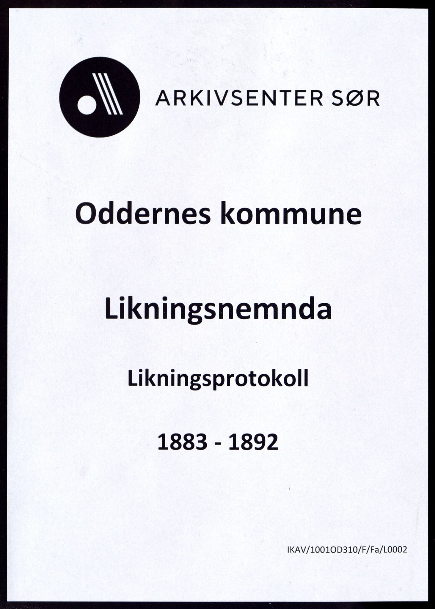 Oddernes kommune - Likningsnemnda, IKAV/1001OD310/F/Fa/L0002: Likningsprotokoll - kommuneskatt og skoleskatt, 1883-1892